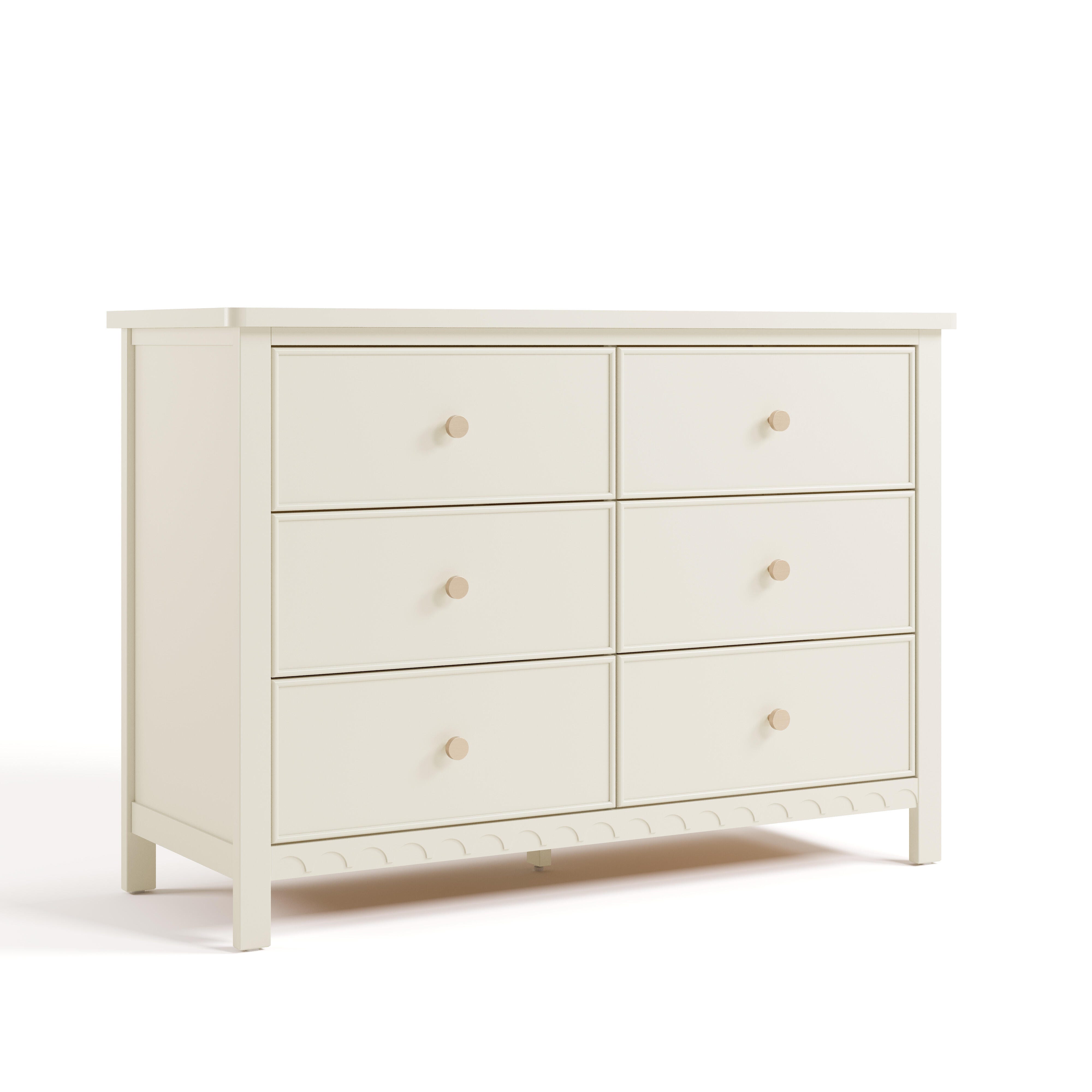 Graco Sasha 6 Drawer Dresser, Frosted Oat, large