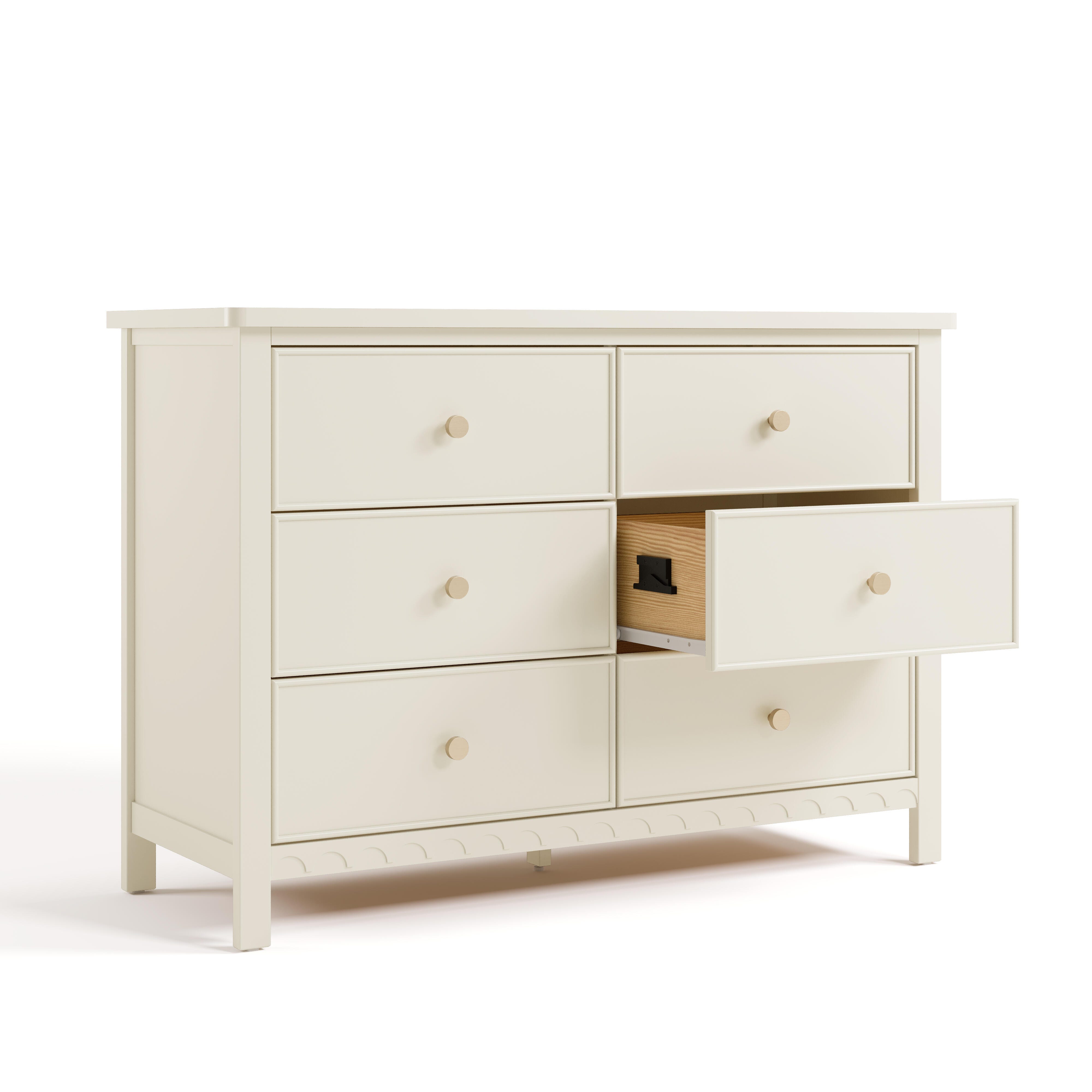 Graco Sasha 6 Drawer Dresser, Frosted Oat, large