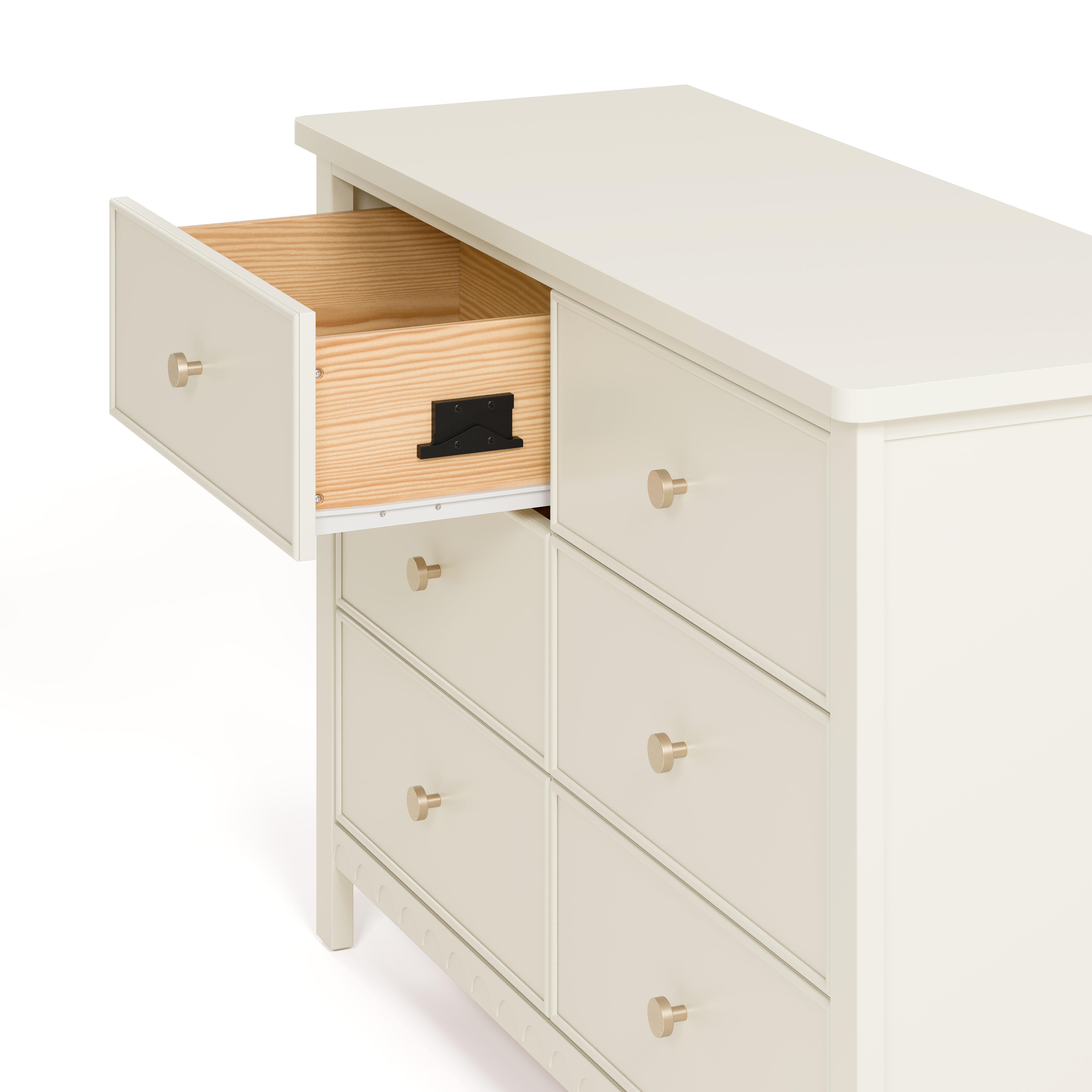 Graco Sasha 6 Drawer Dresser, Frosted Oat, large