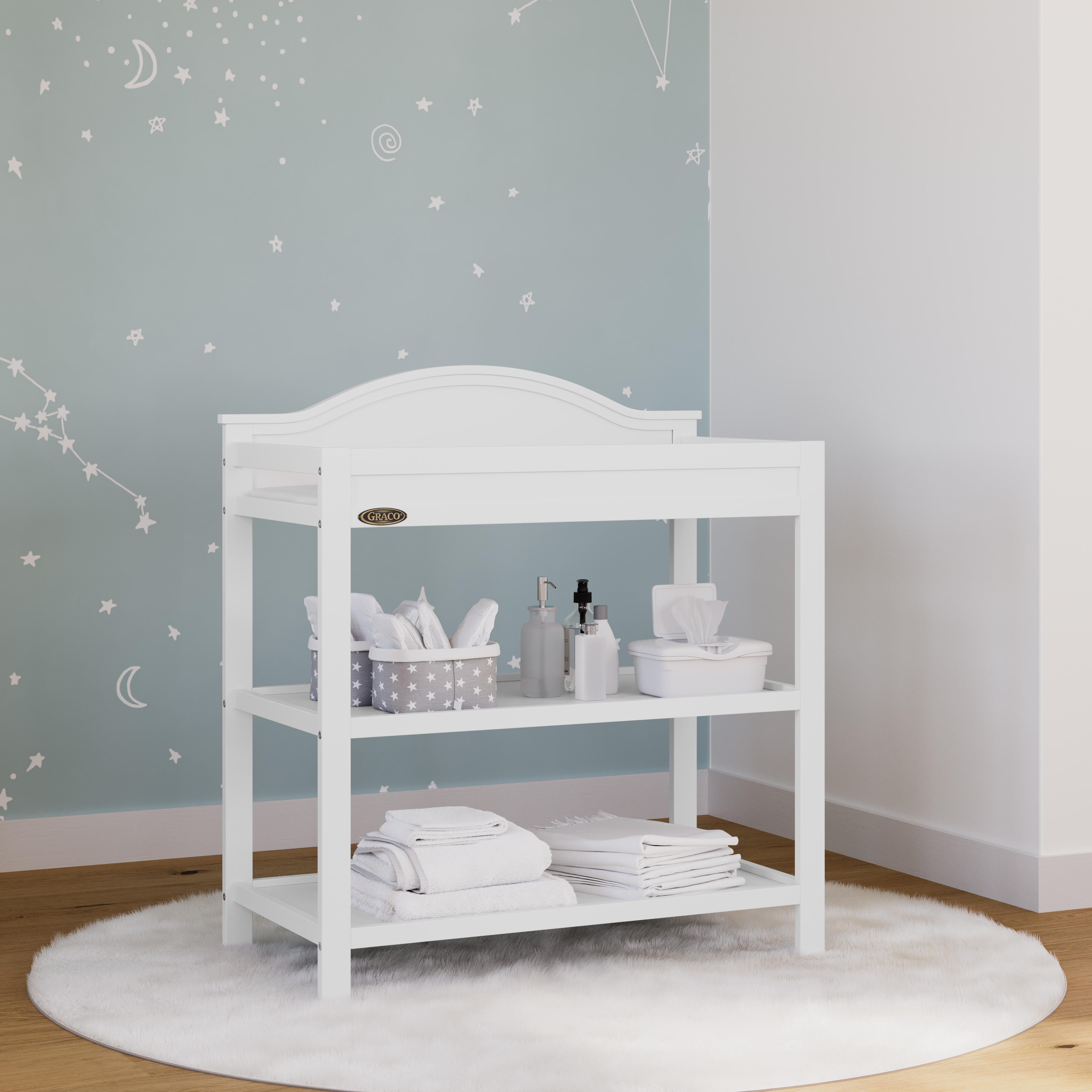 Graco Story Changing Table, White, large