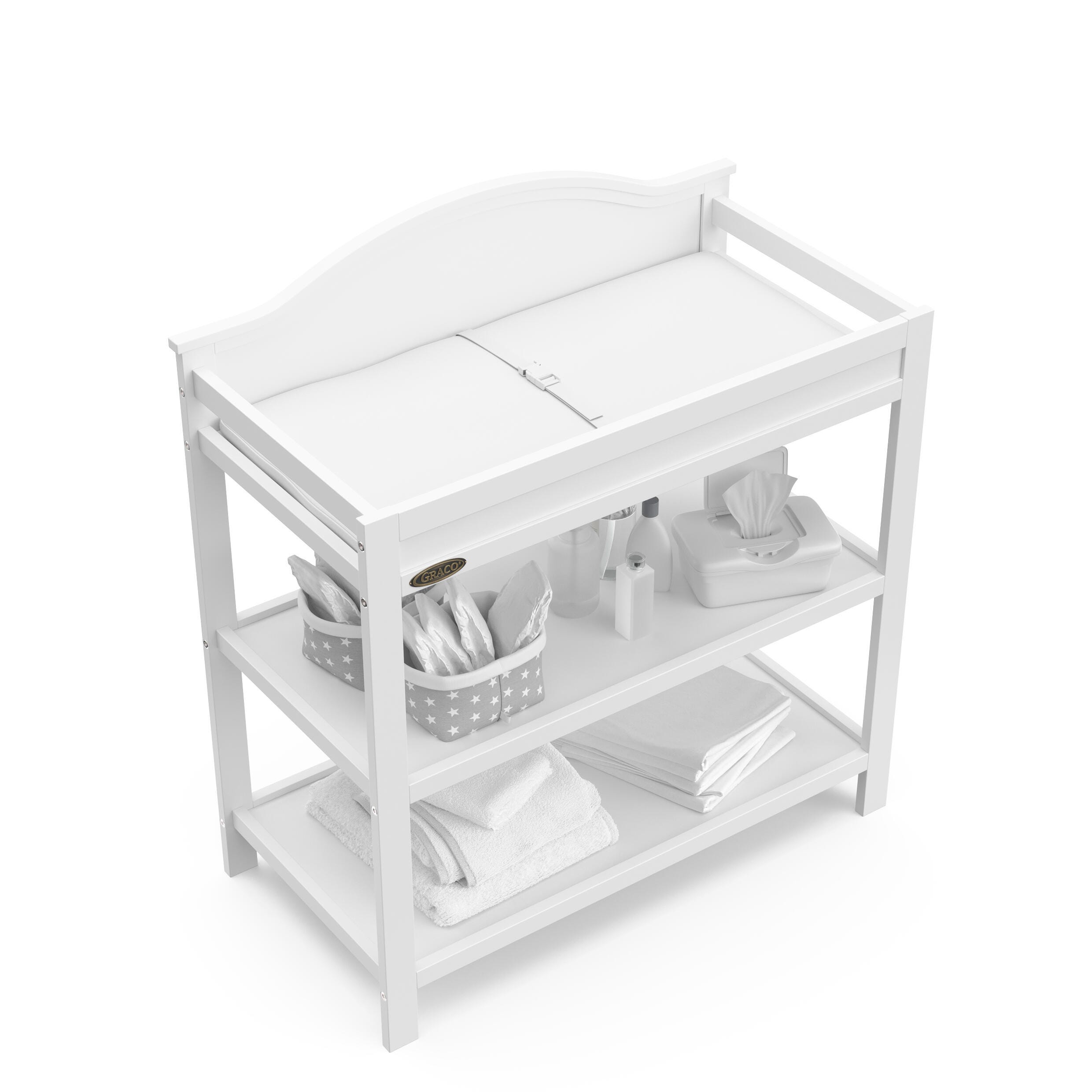 Graco Story Changing Table, White, large