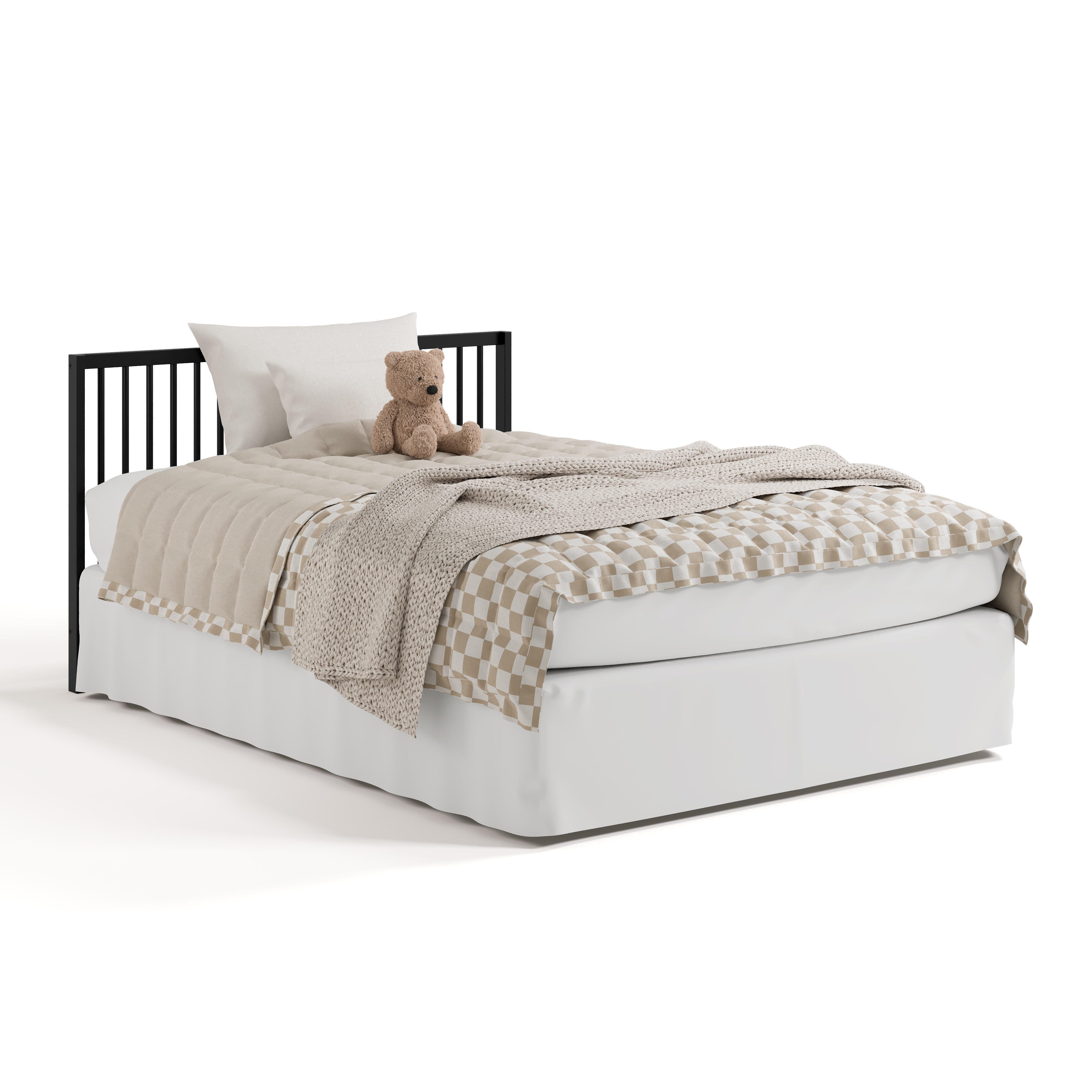 Graco Teddi 5-in-1 Convertible Crib and Changer with Storage Drawer, Black, large