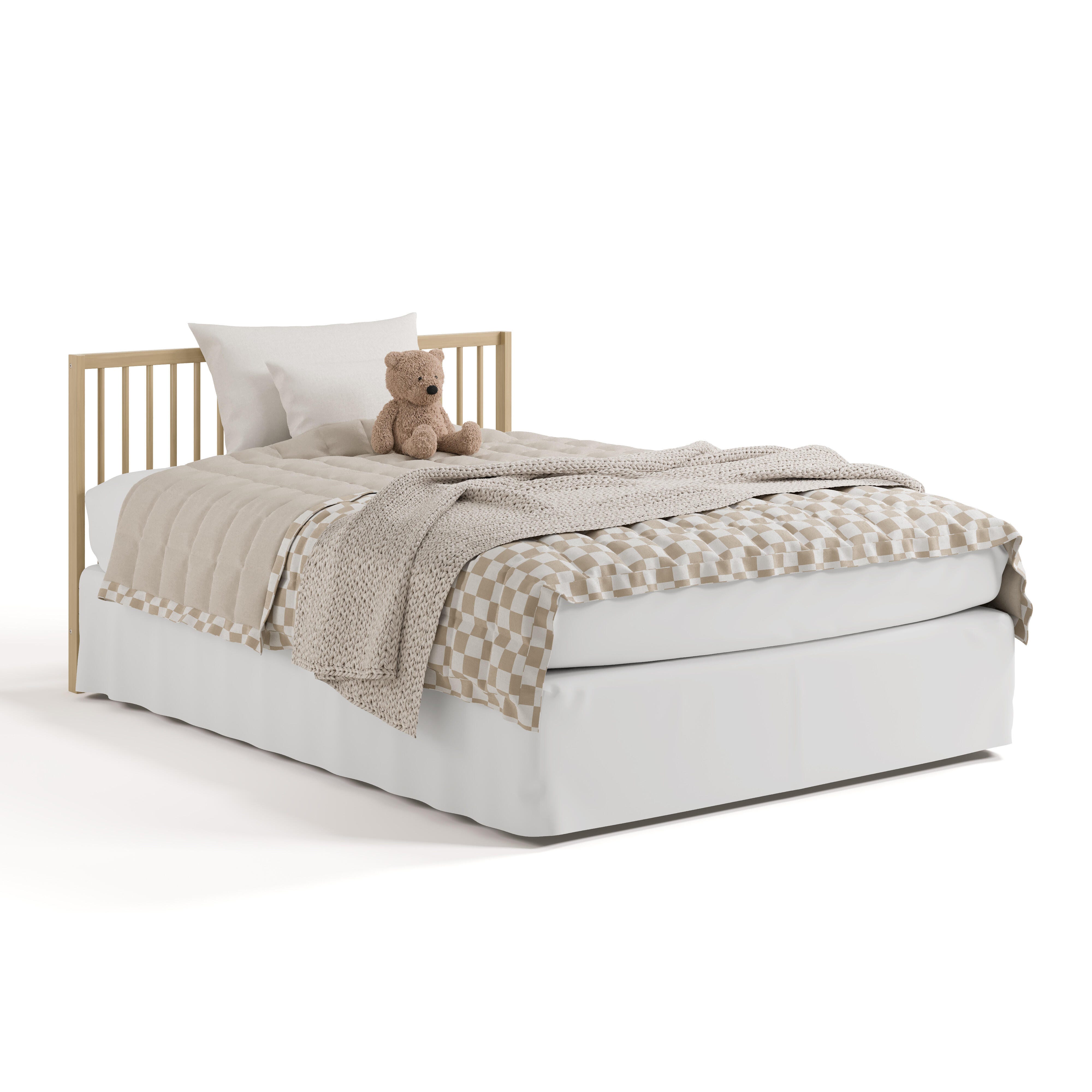 Graco Teddi 5-in-1 Convertible Crib and Changer with Storage Drawer, Driftwood, large