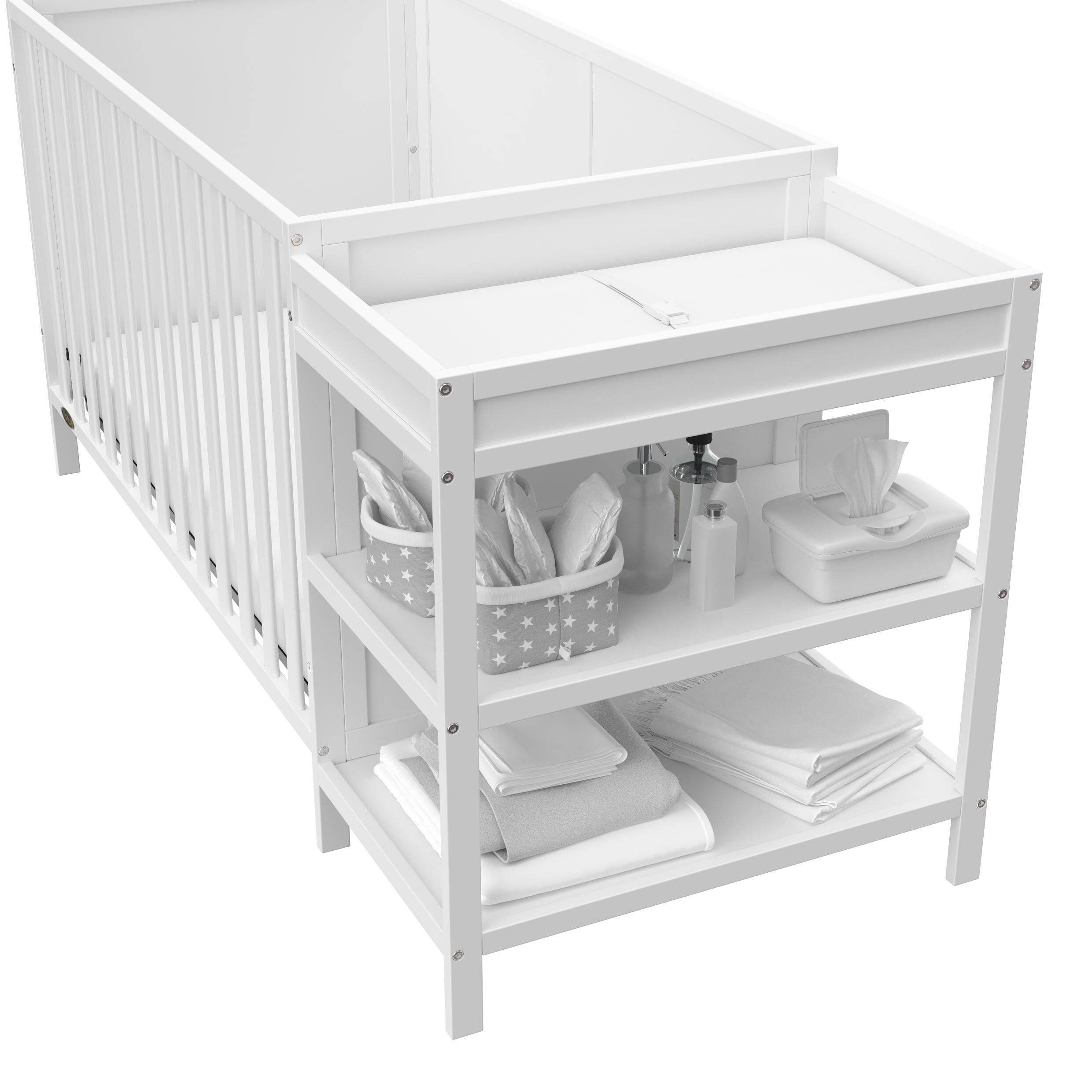 Graco Theo 5-in-1 Convertible Crib and Changer, , large