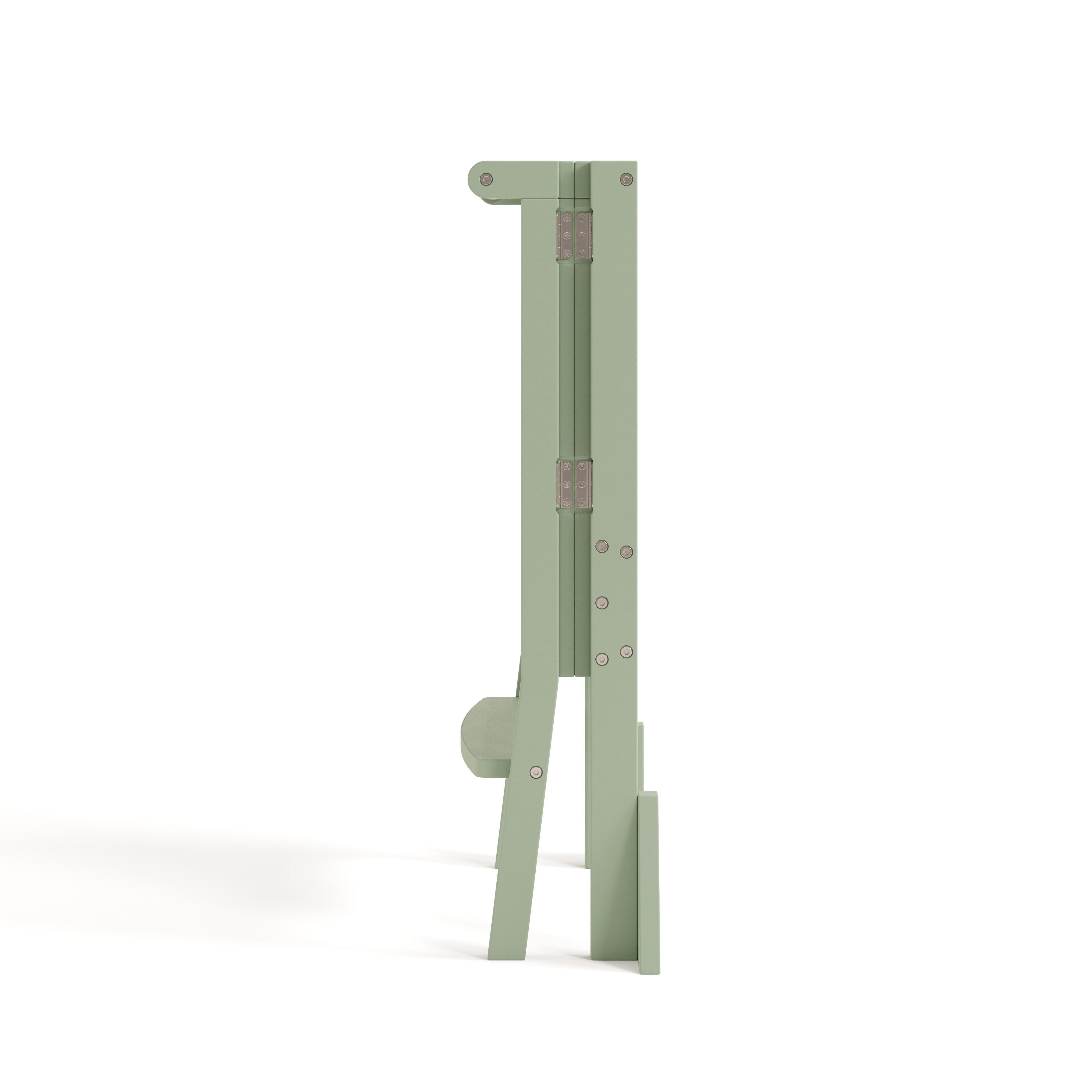 Storkcraft Toddler Foldable Step Stool, Sage/Driftwood, large