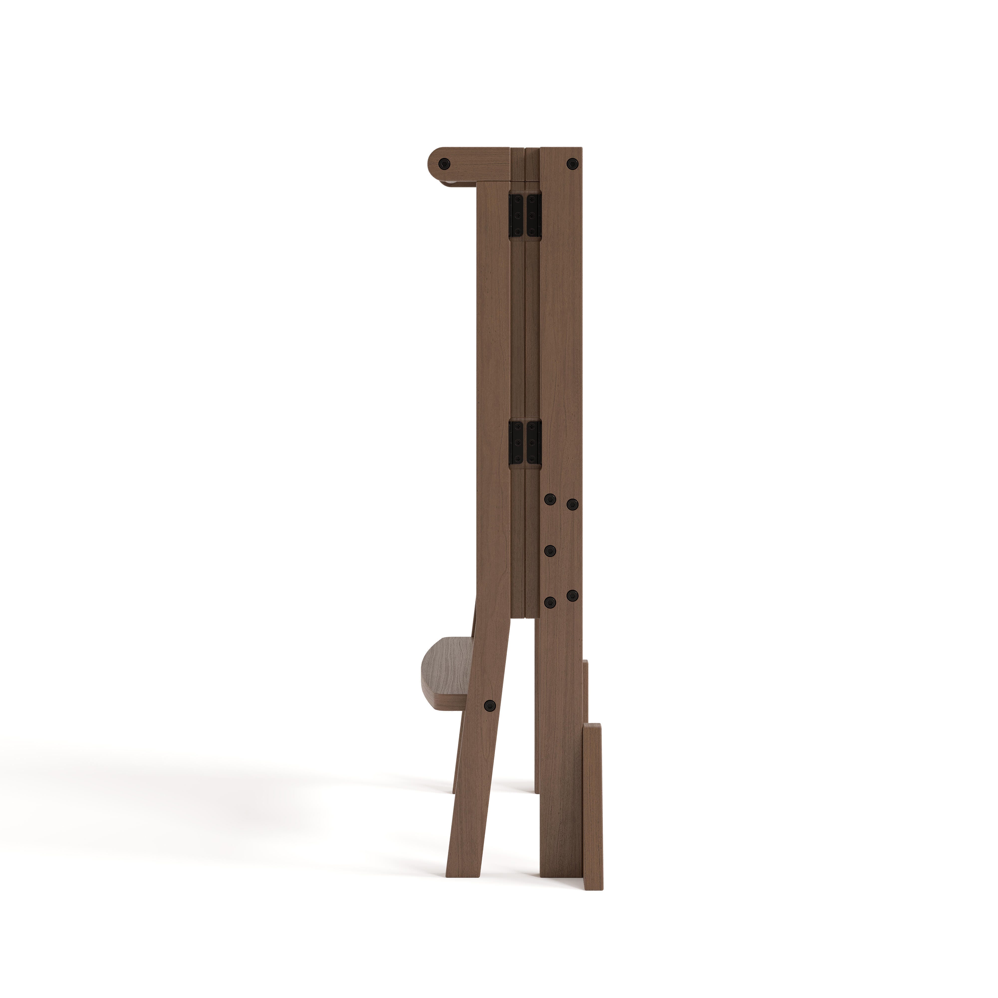 Storkcraft Toddler Foldable Step Stool, Hazelnut, large