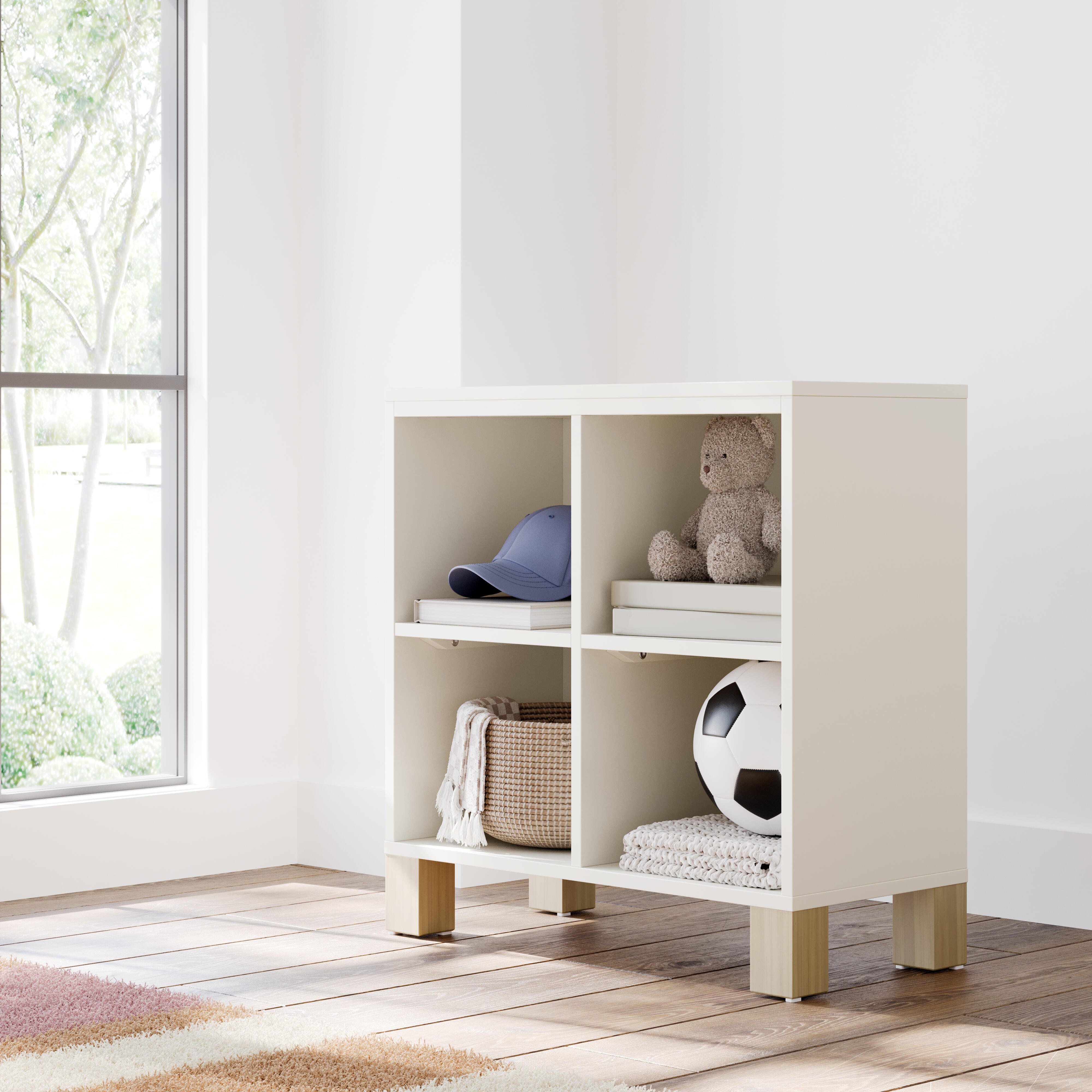 Storkcraft California Organizer Bookcase, Frosted Oat/Driftwood, rollover