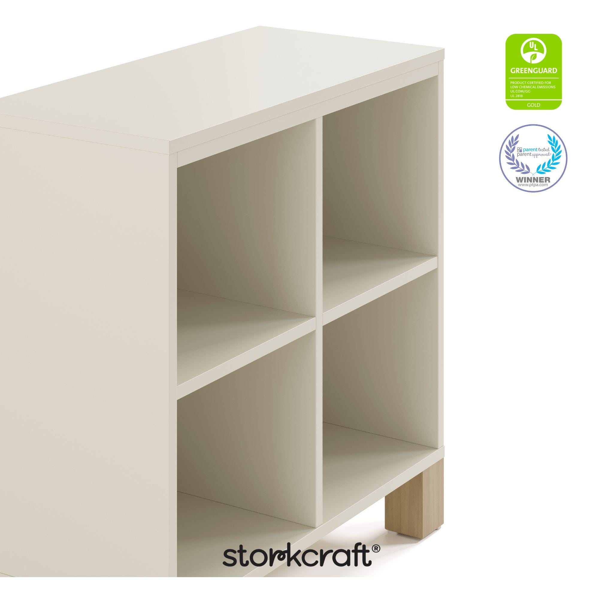 Storkcraft California Organizer Bookcase, Frosted Oat/Driftwood, large