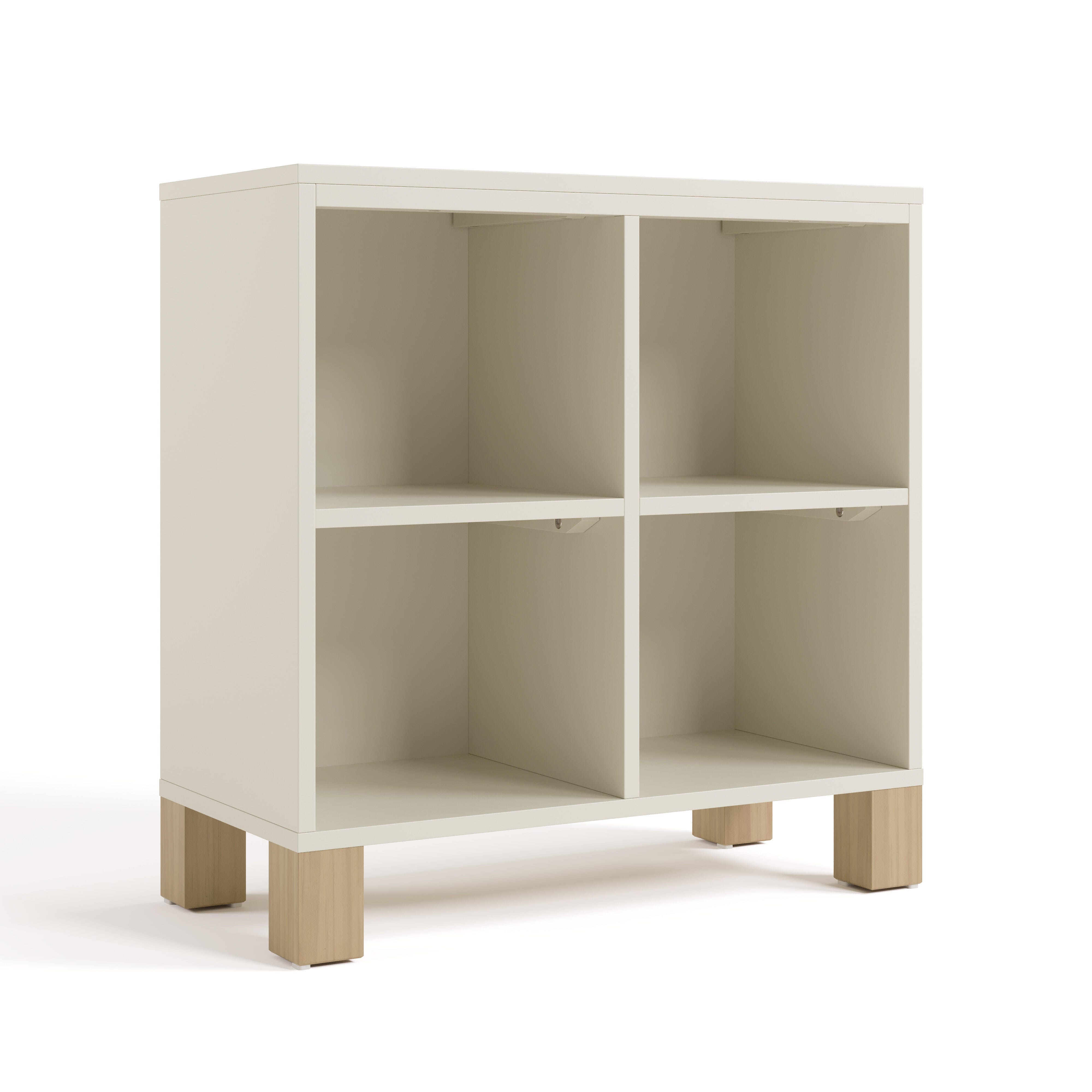 Storkcraft California Organizer Bookcase, Frosted Oat/Driftwood, large