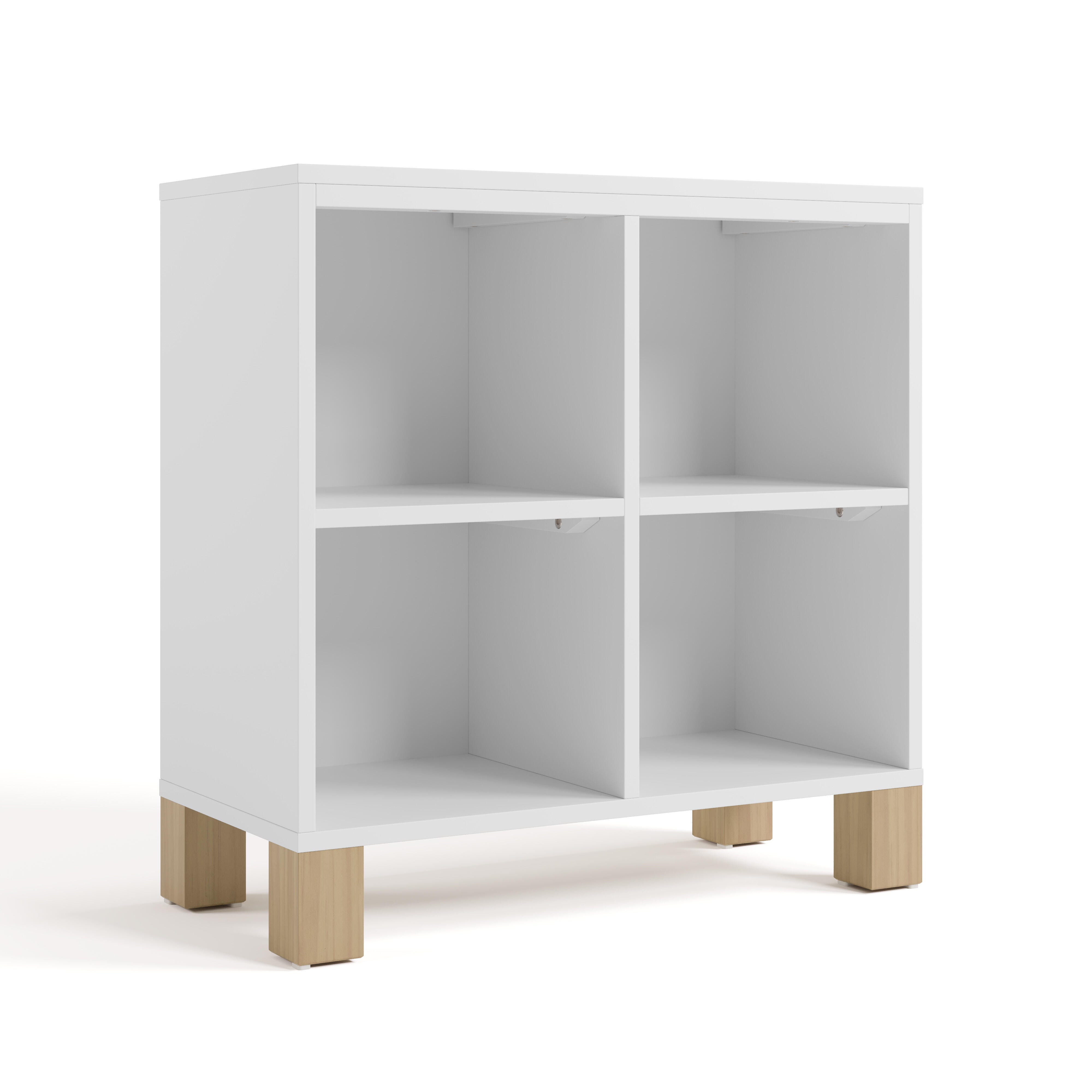 Storkcraft California Organizer Bookcase, White/Driftwood, large