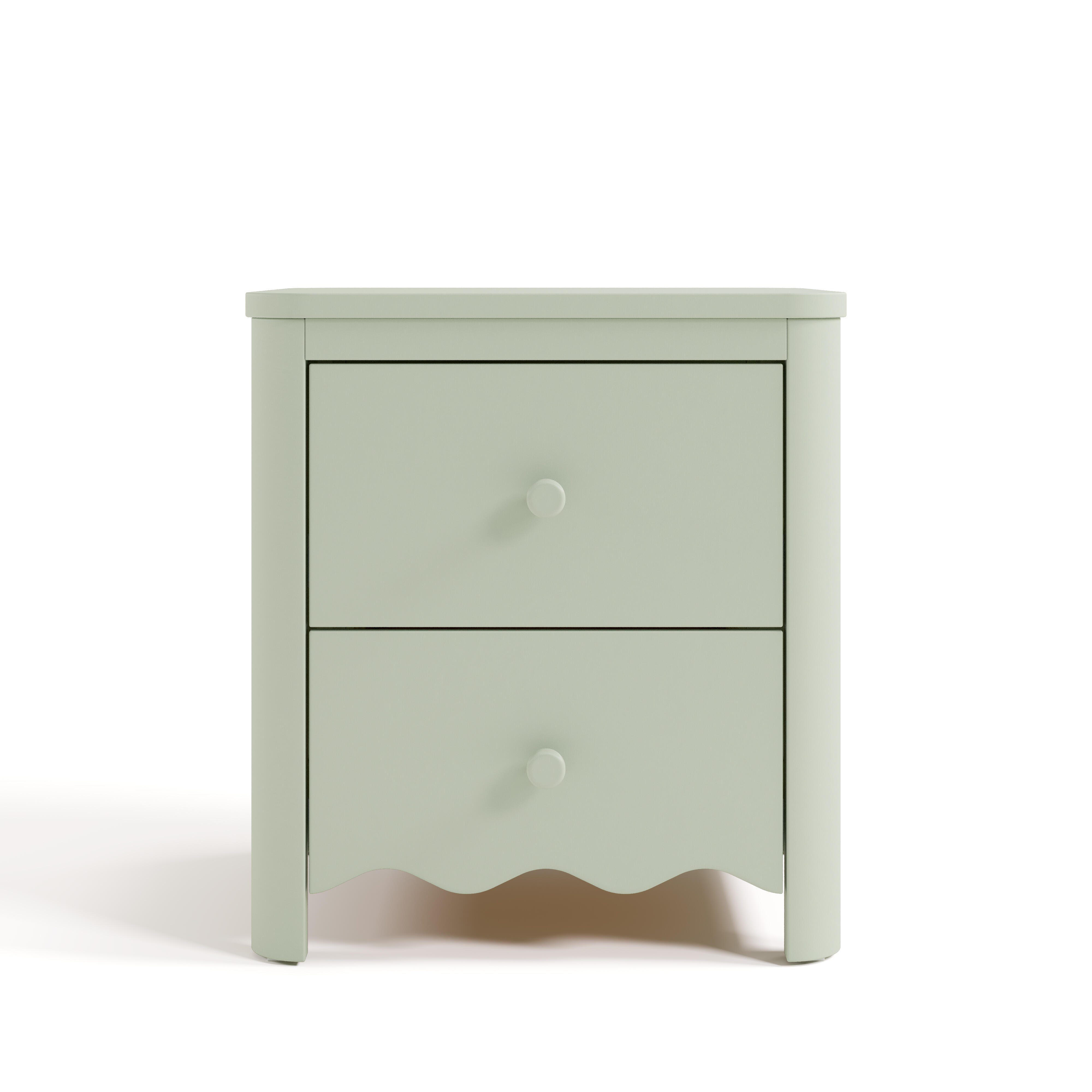 Storkcraft Casablanca 20" 2 Drawer Nightstand, Sage, large