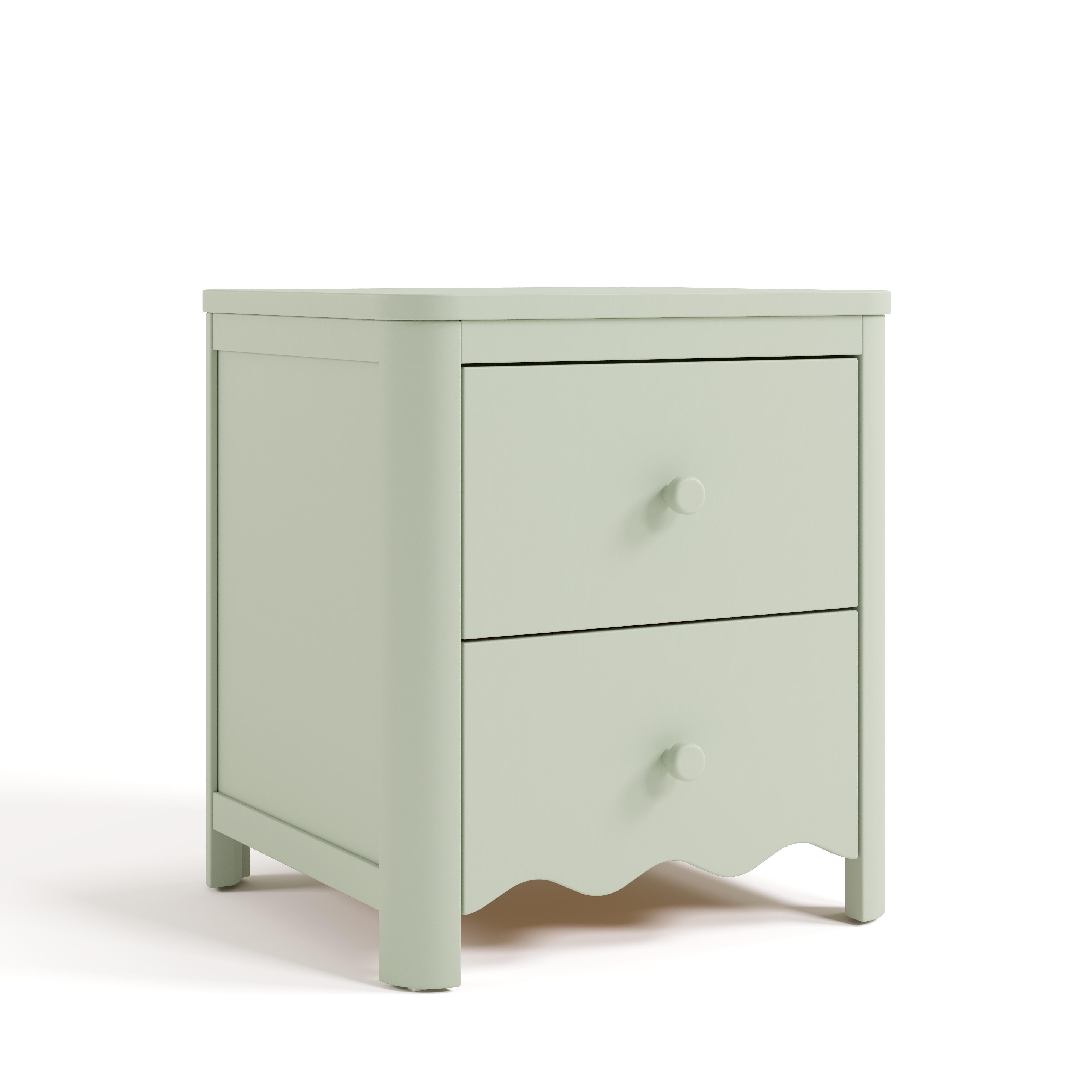 Storkcraft Casablanca 20" 2 Drawer Nightstand, Sage, large