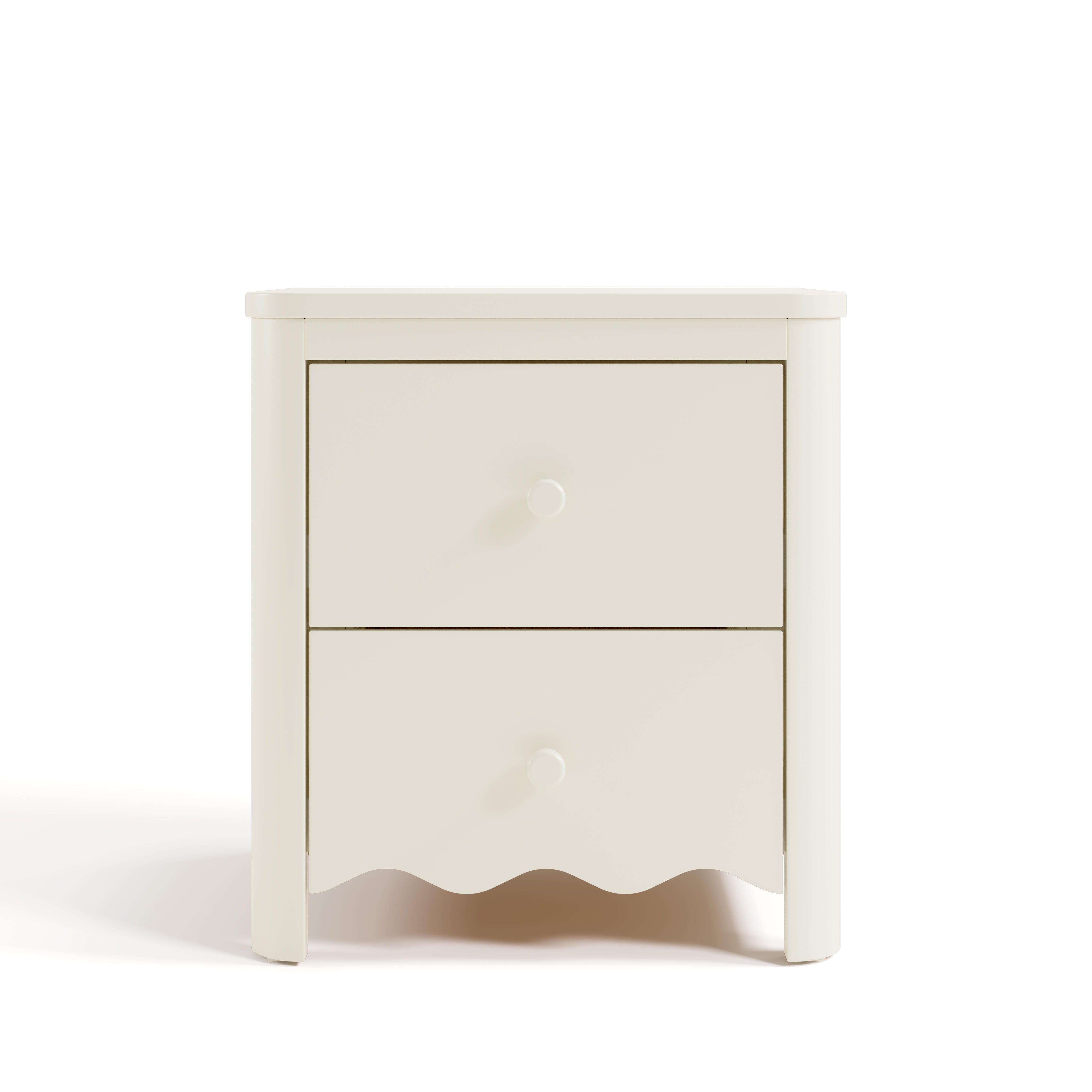 Storkcraft Casablanca 20" 2 Drawer Nightstand, Frosted Oat, large