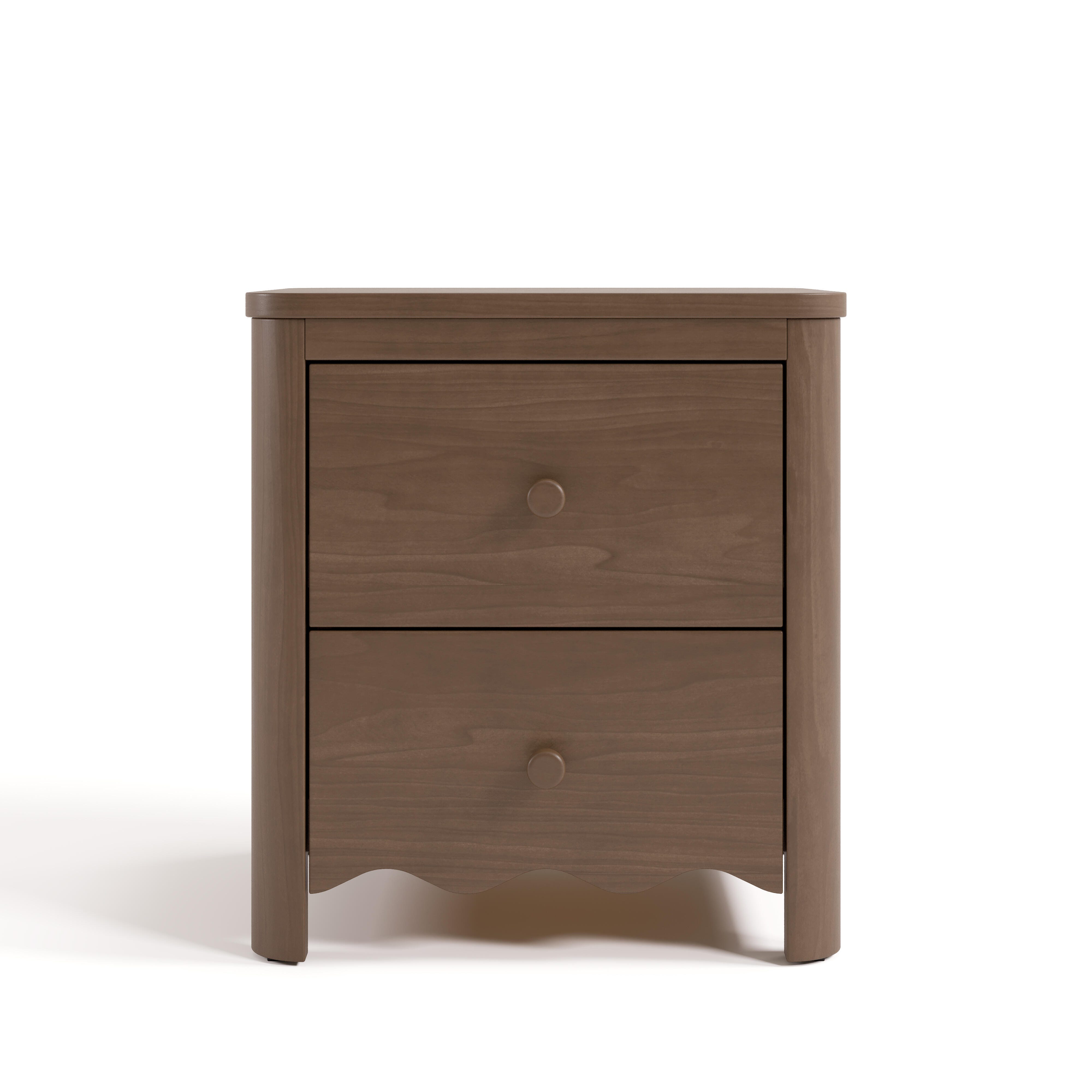 Storkcraft Casablanca 20" 2 Drawer Nightstand, Hazelnut, large