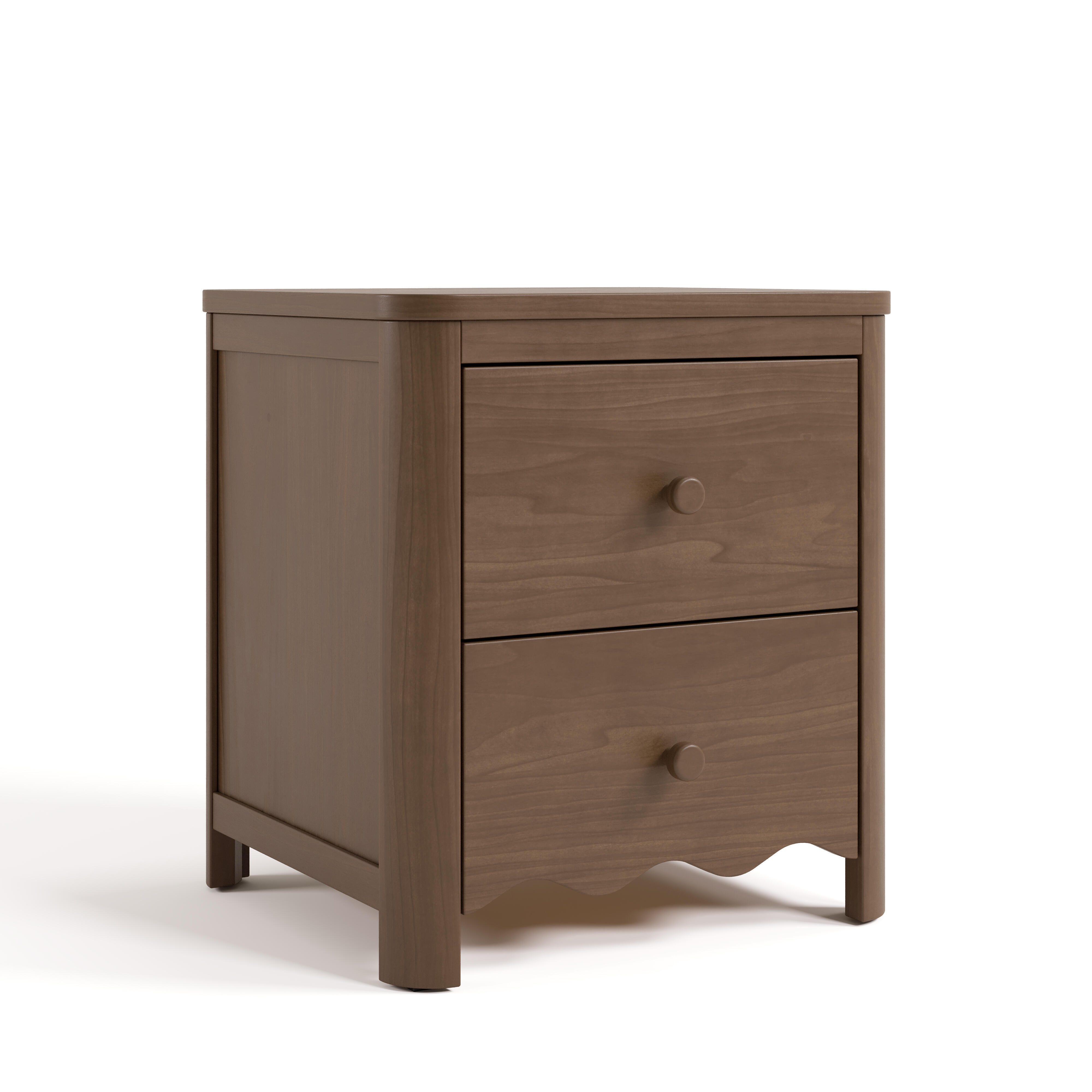 Storkcraft Casablanca 20" 2 Drawer Nightstand, Hazelnut, large