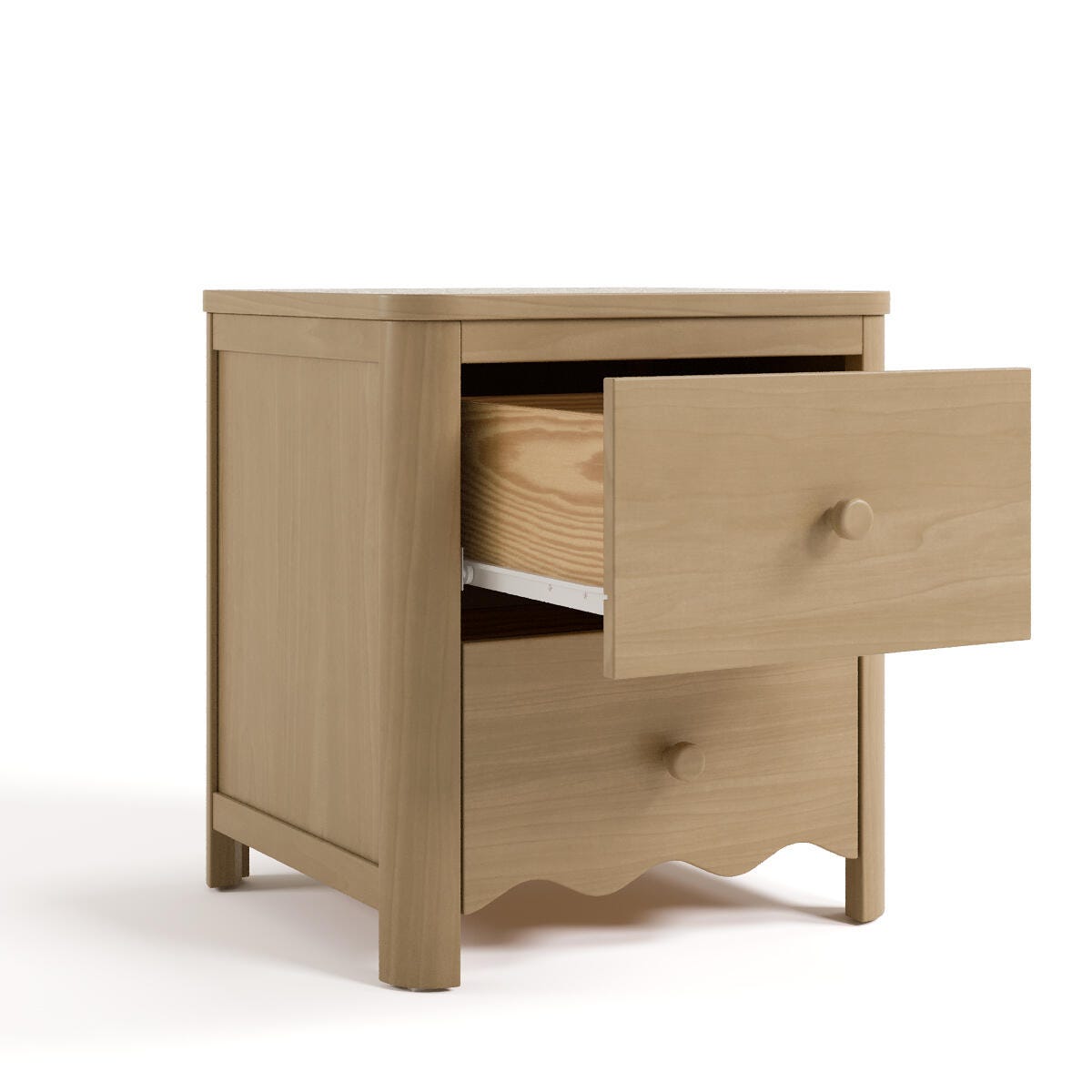 Storkcraft Casablanca 20" 2 Drawer Nightstand, Driftwood, large