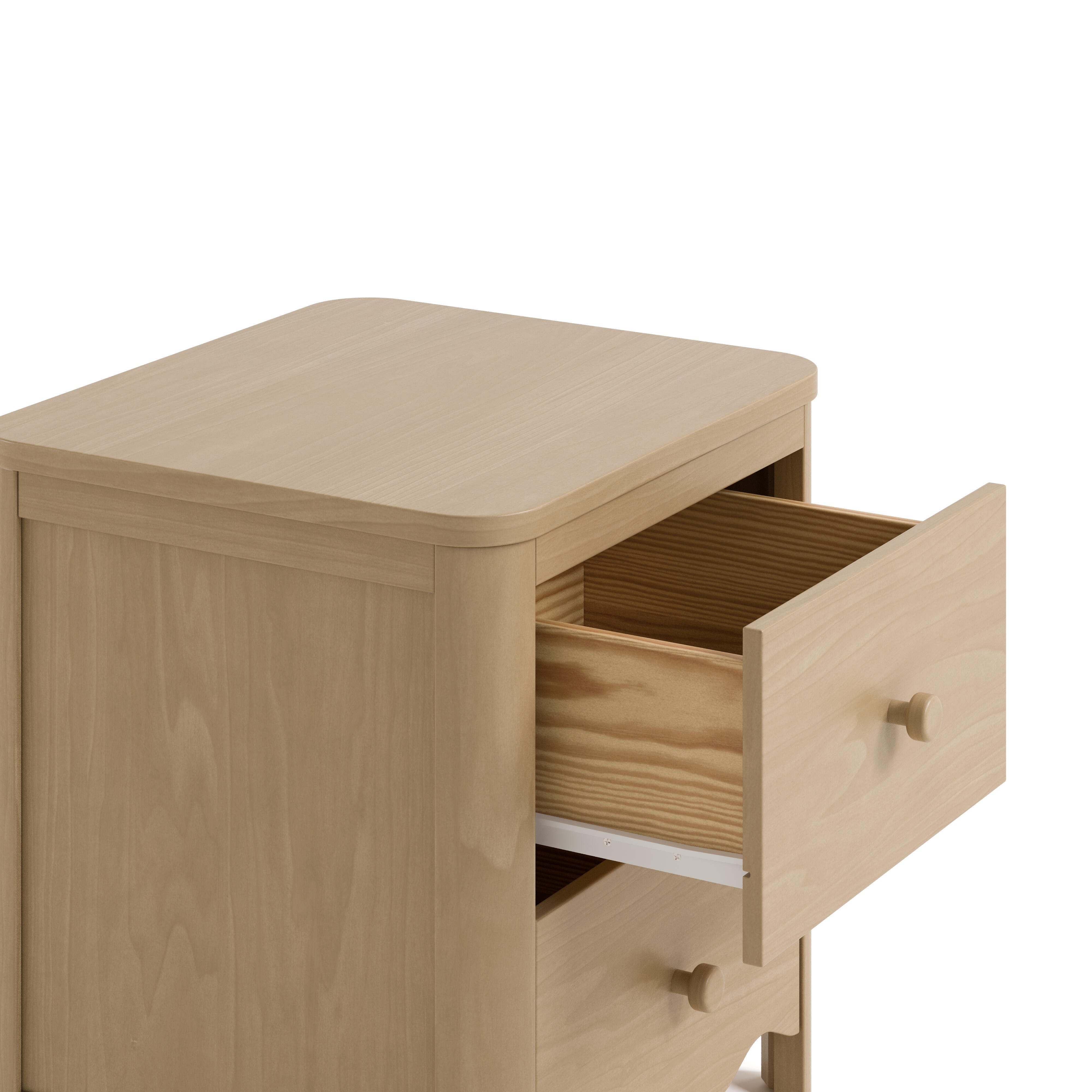 Storkcraft Casablanca 20" 2 Drawer Nightstand, Driftwood, large