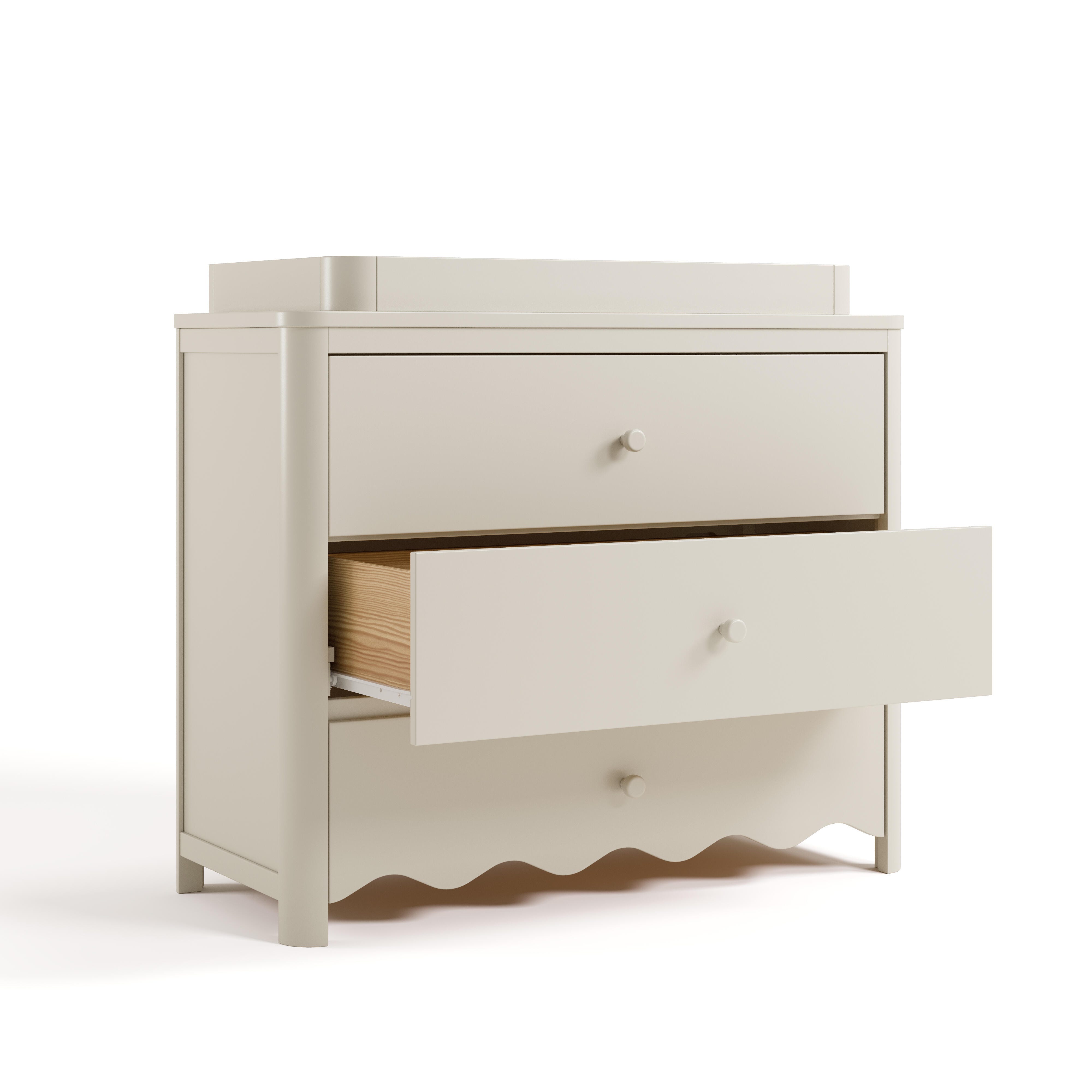 Storkcraft Casablanca 3 Drawer Chest of Drawers, Frosted Oat, large