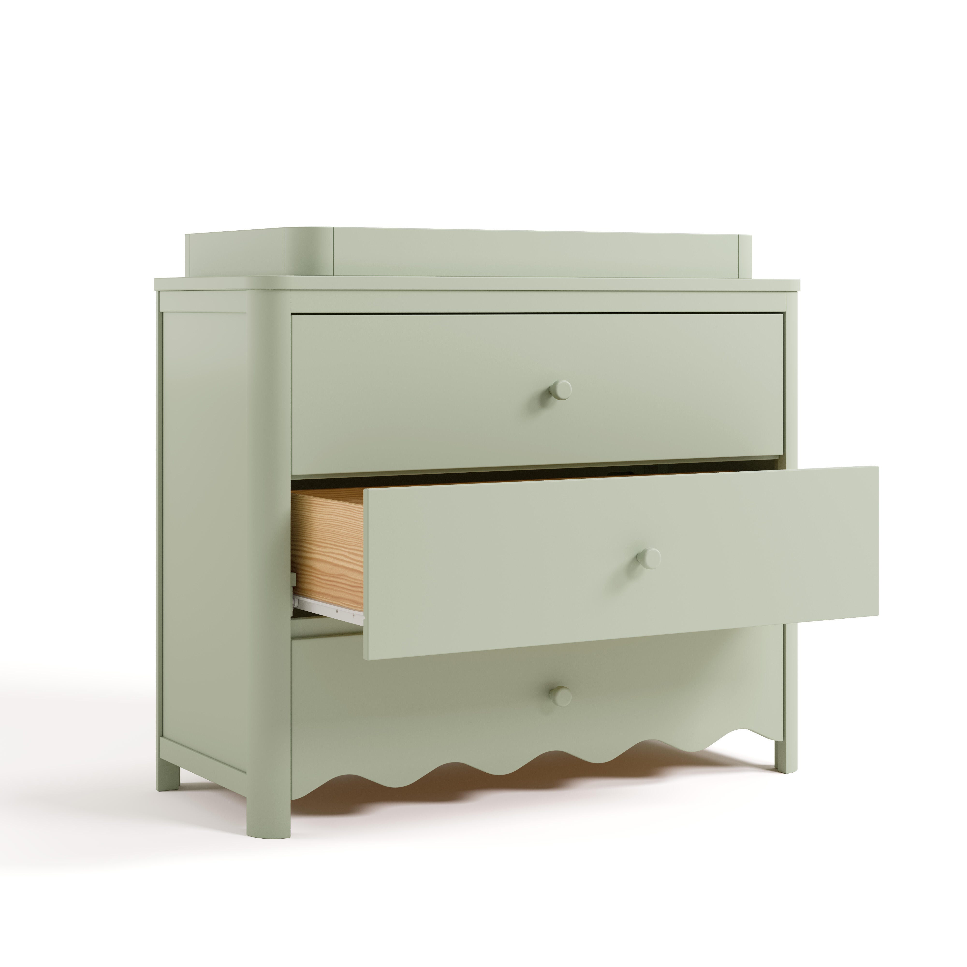 Storkcraft Casablanca 3 Drawer Chest of Drawers, Sage, large