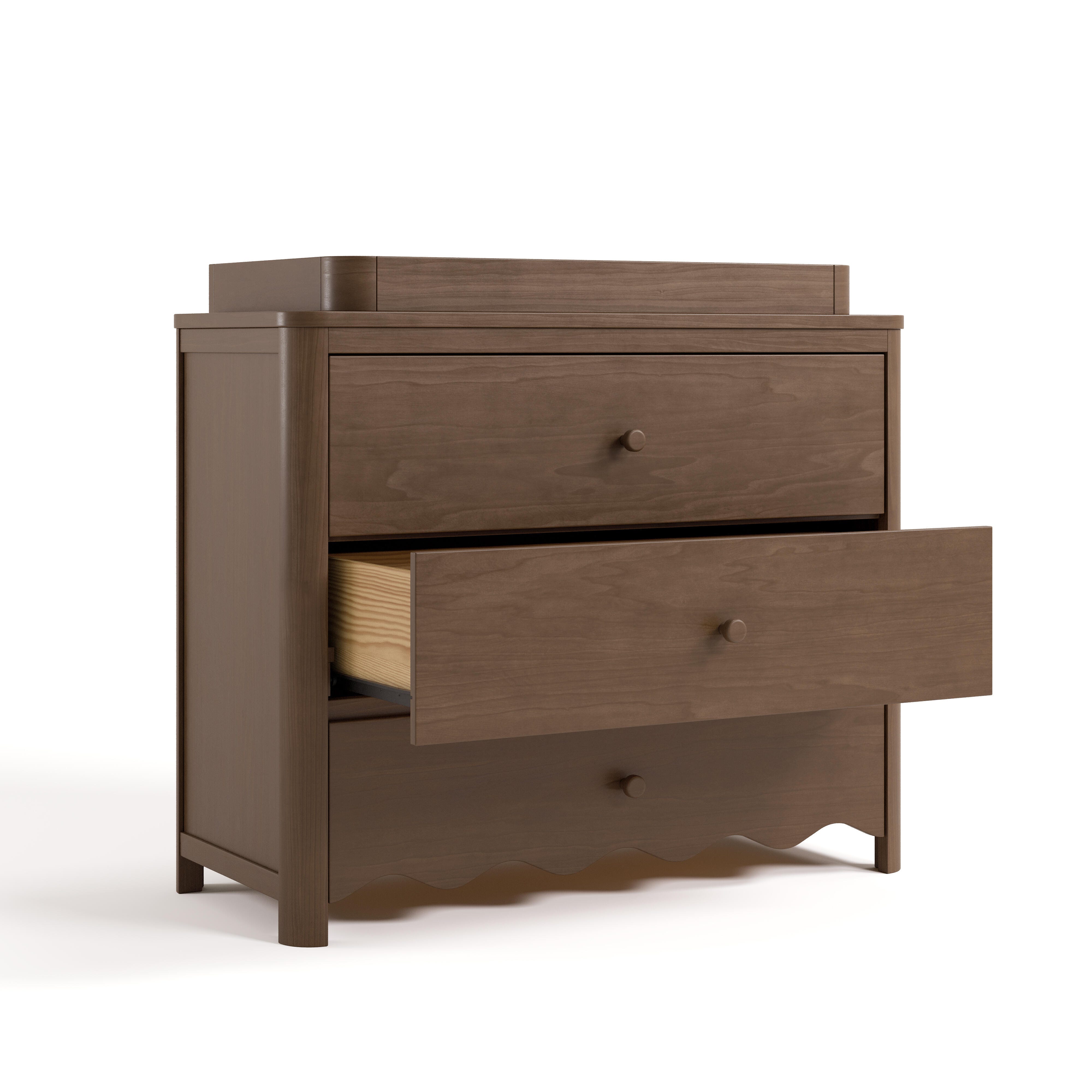 Storkcraft Casablanca 3 Drawer Chest of Drawers, Hazelnut, large