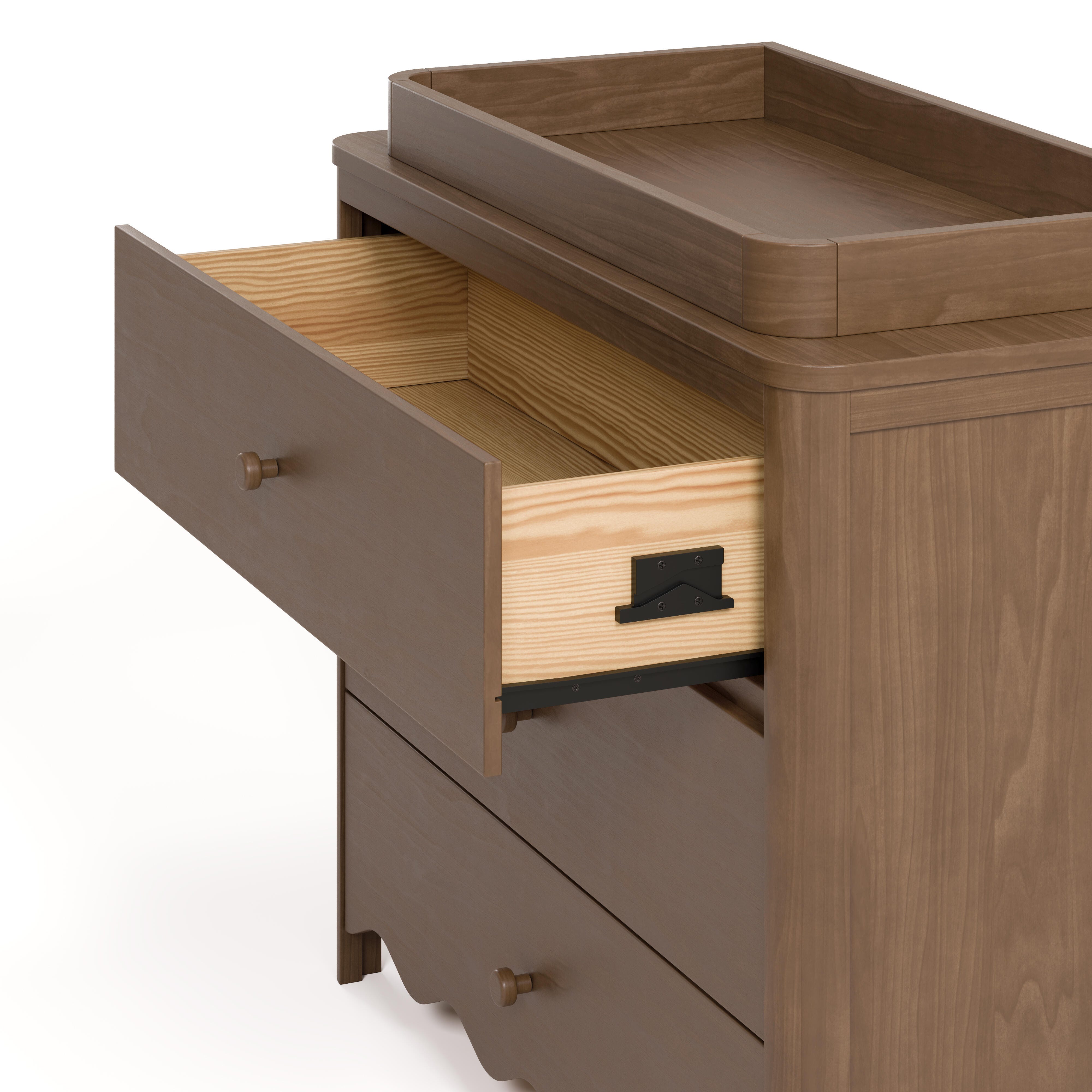 Storkcraft Casablanca 3 Drawer Chest of Drawers, Hazelnut, large