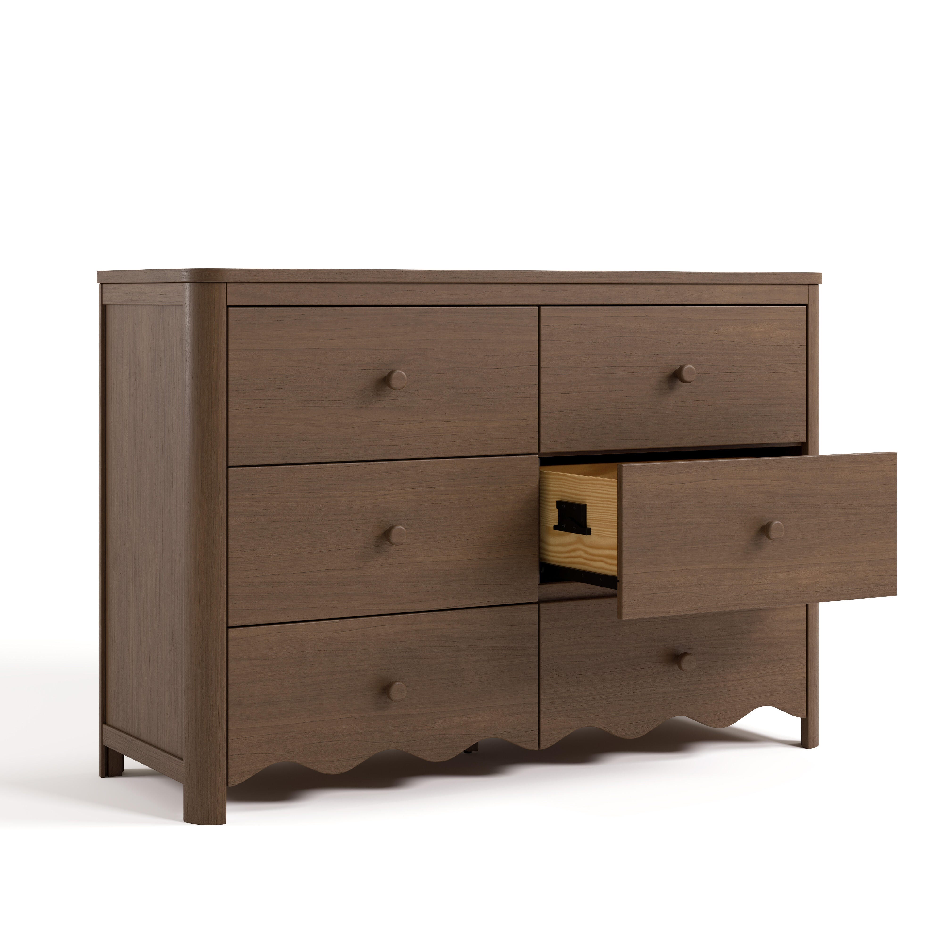 Storkcraft Casablanca 6 Drawer Dresser, Hazelnut, large