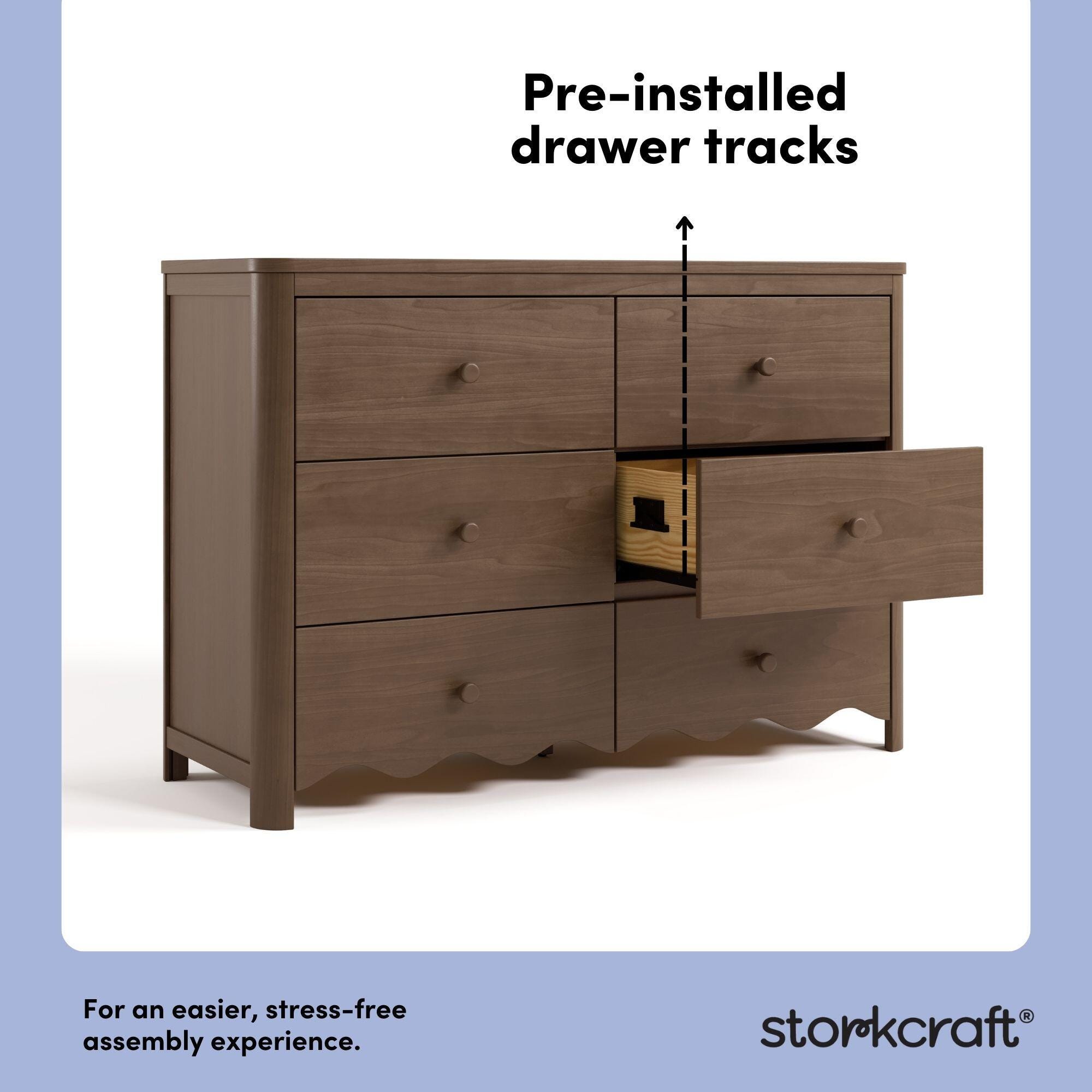 ブラウン Storkcraft Casablanca 6 Drawer Dresser | Ashley