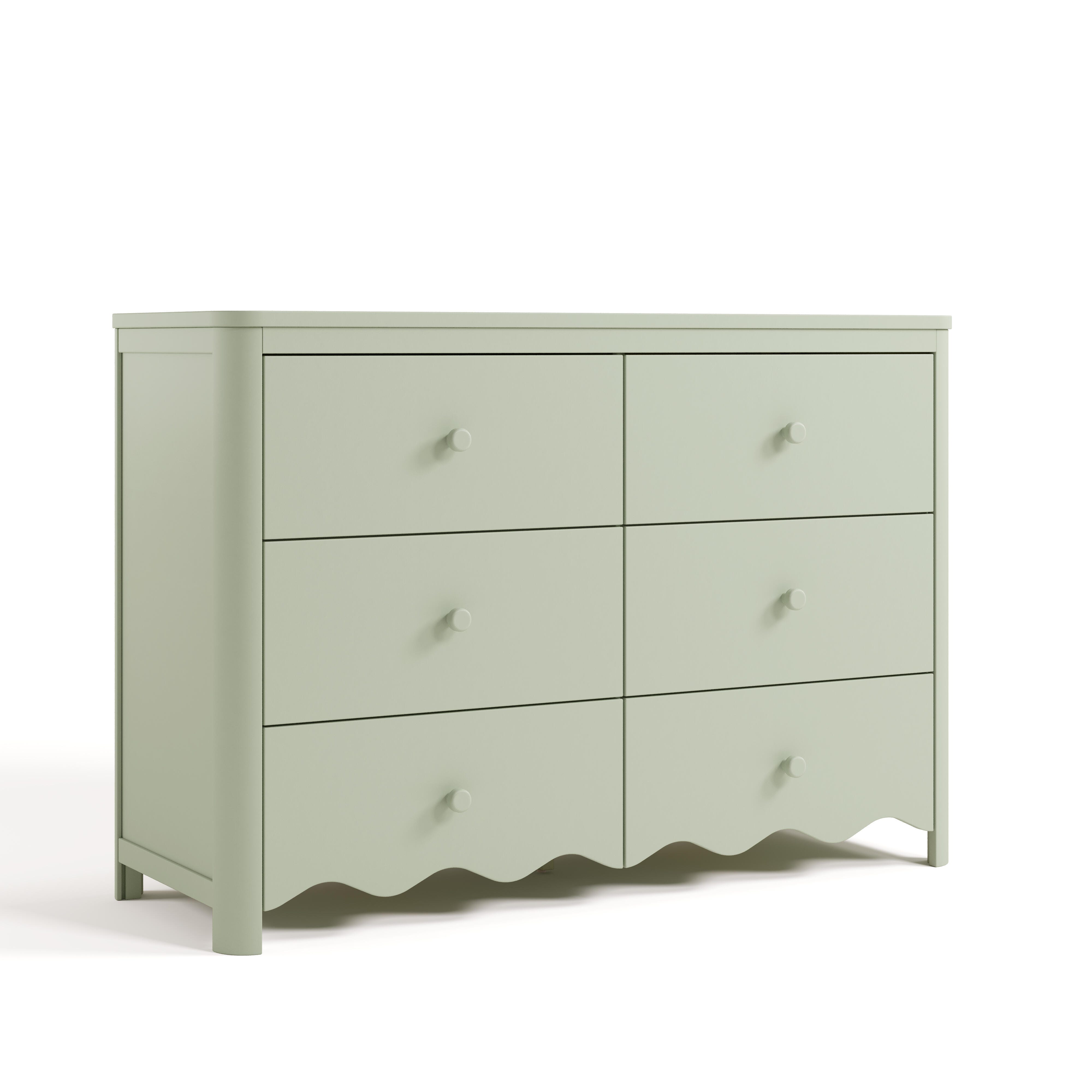 Storkcraft Casablanca 6 Drawer Dresser, Sage, large