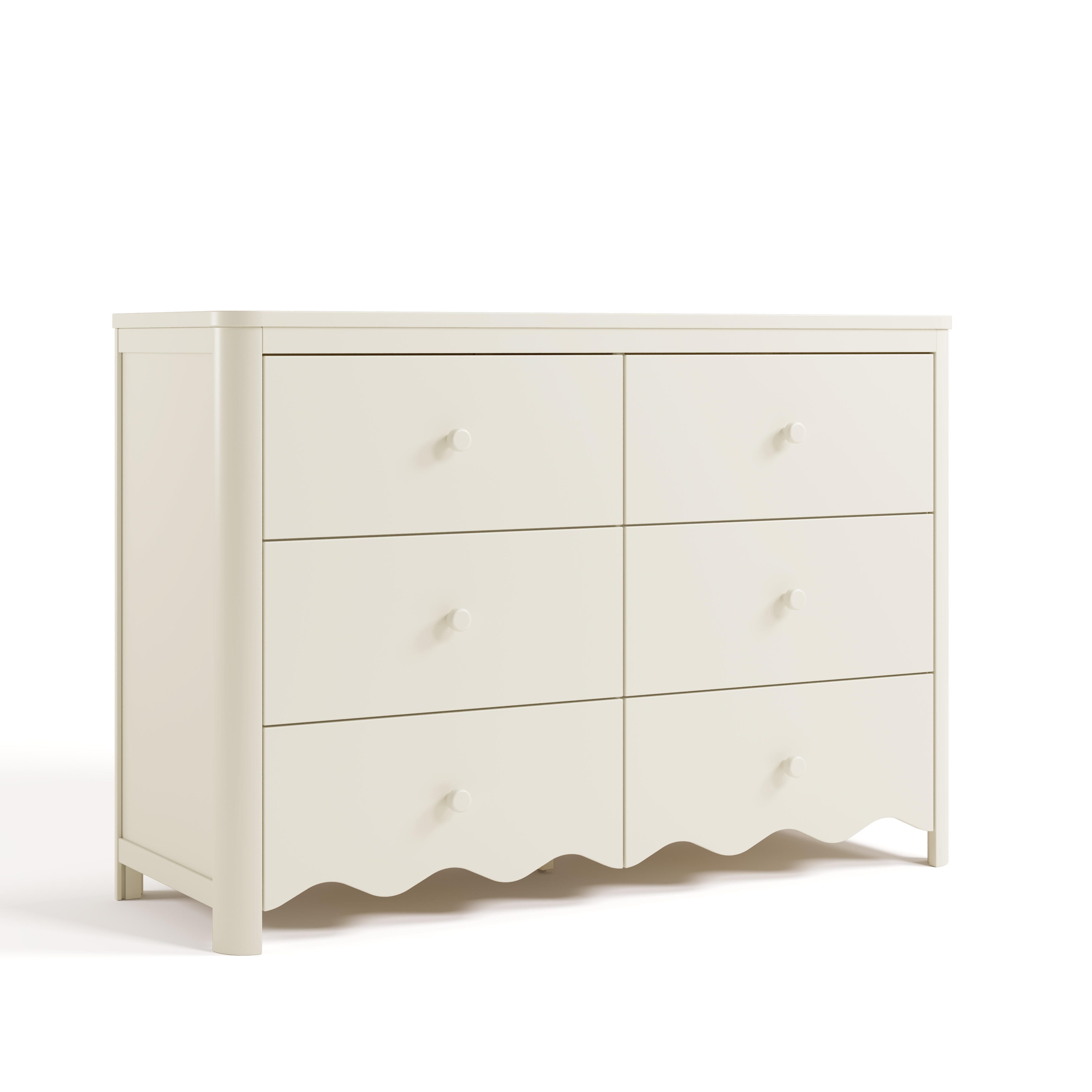 Storkcraft Casablanca 6 Drawer Dresser, Frosted Oat, large