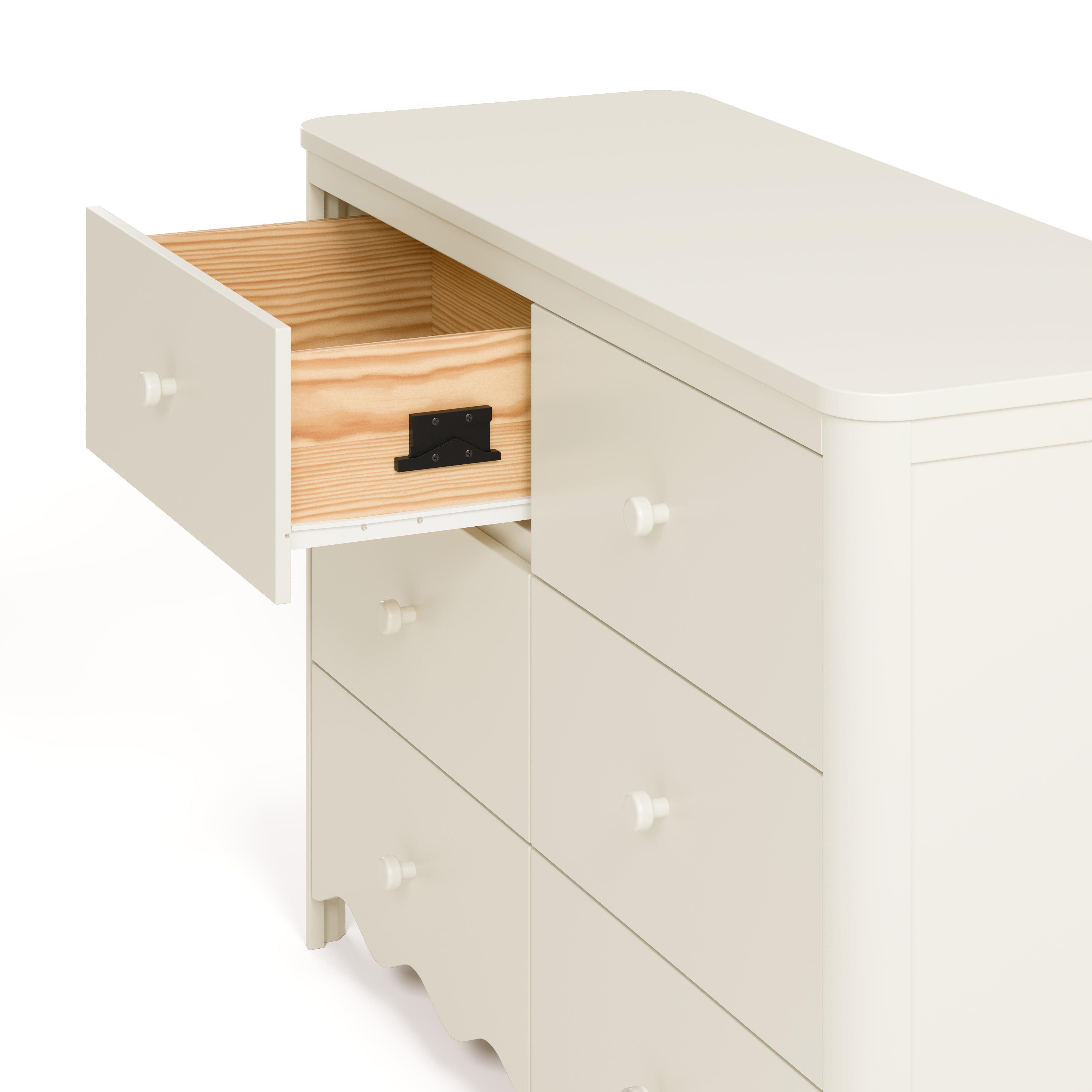 Storkcraft Casablanca 6 Drawer Dresser, Frosted Oat, large