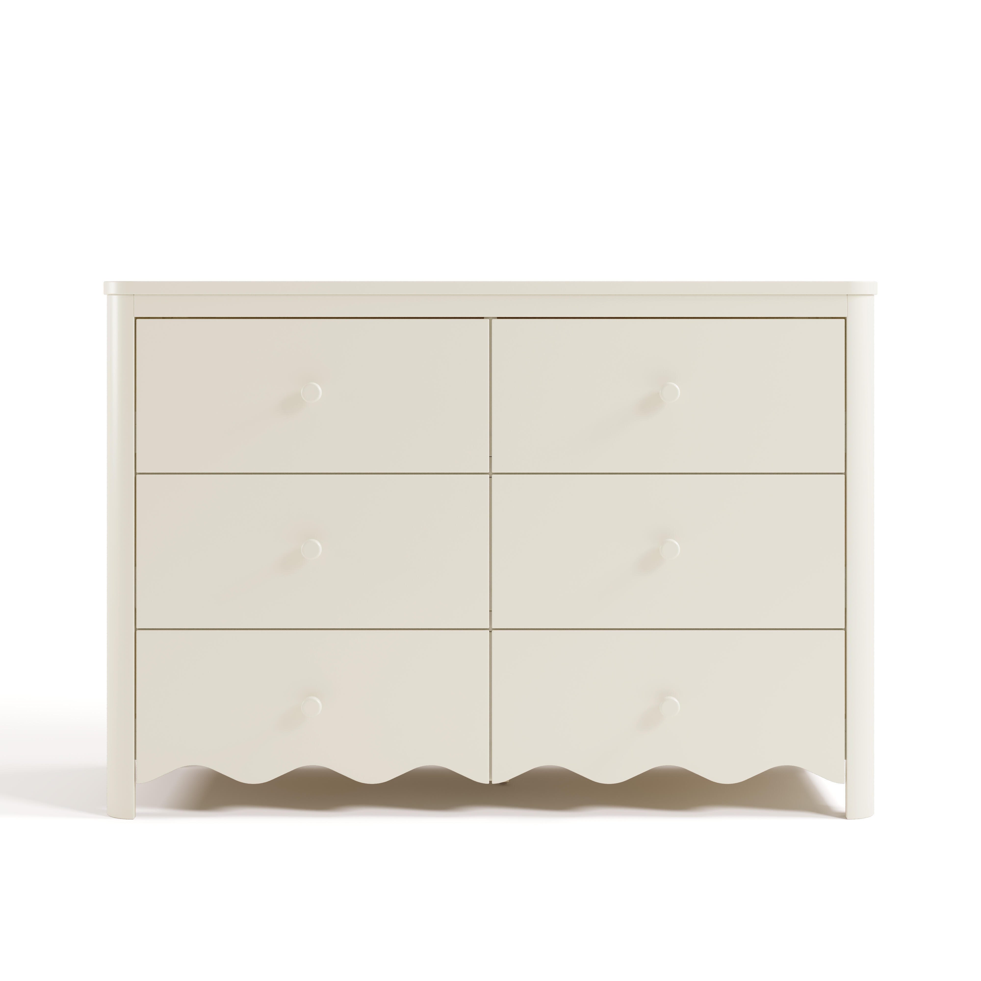 Storkcraft Casablanca 6 Drawer Dresser, Frosted Oat, large