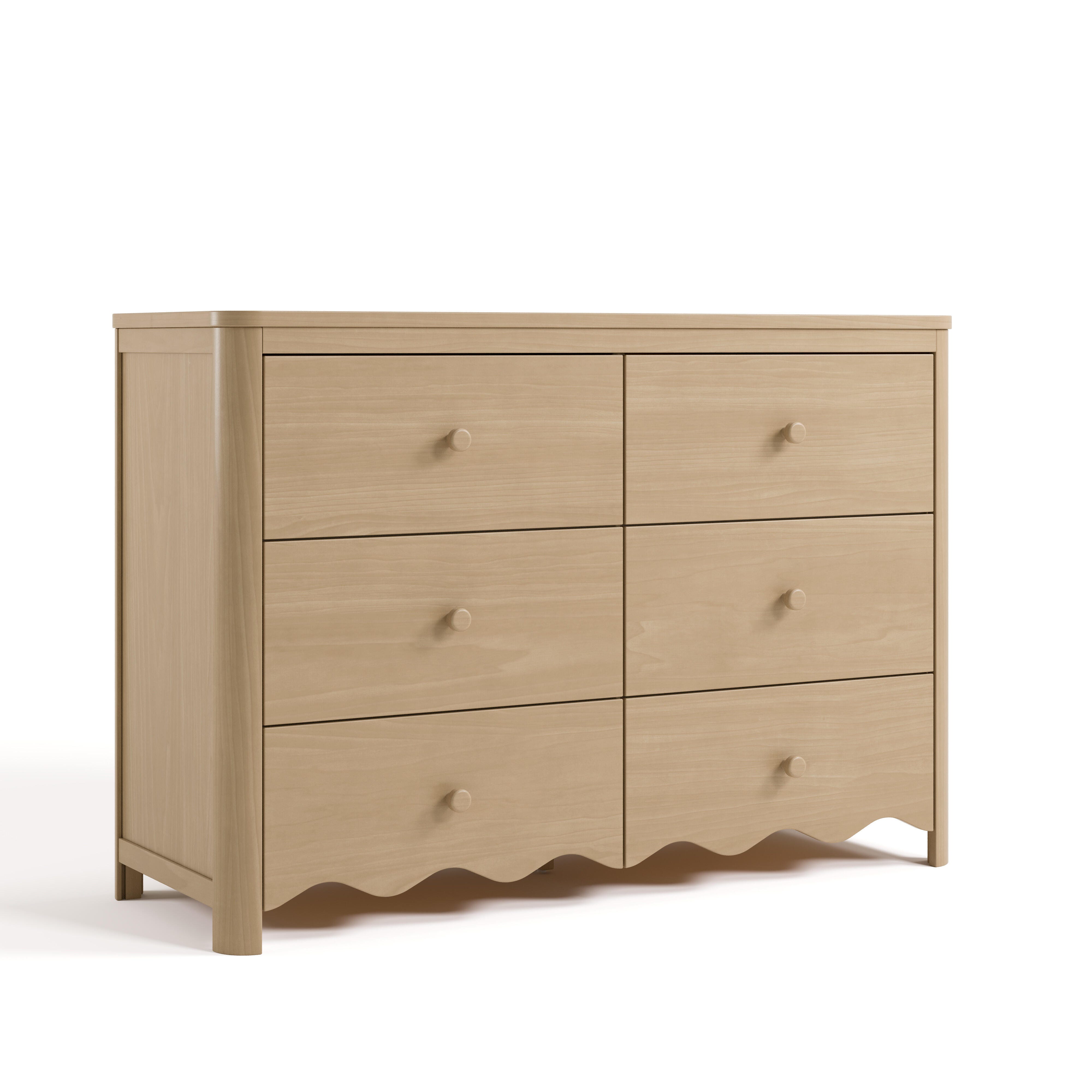 Storkcraft Casablanca 6 Drawer Dresser, Driftwood, large