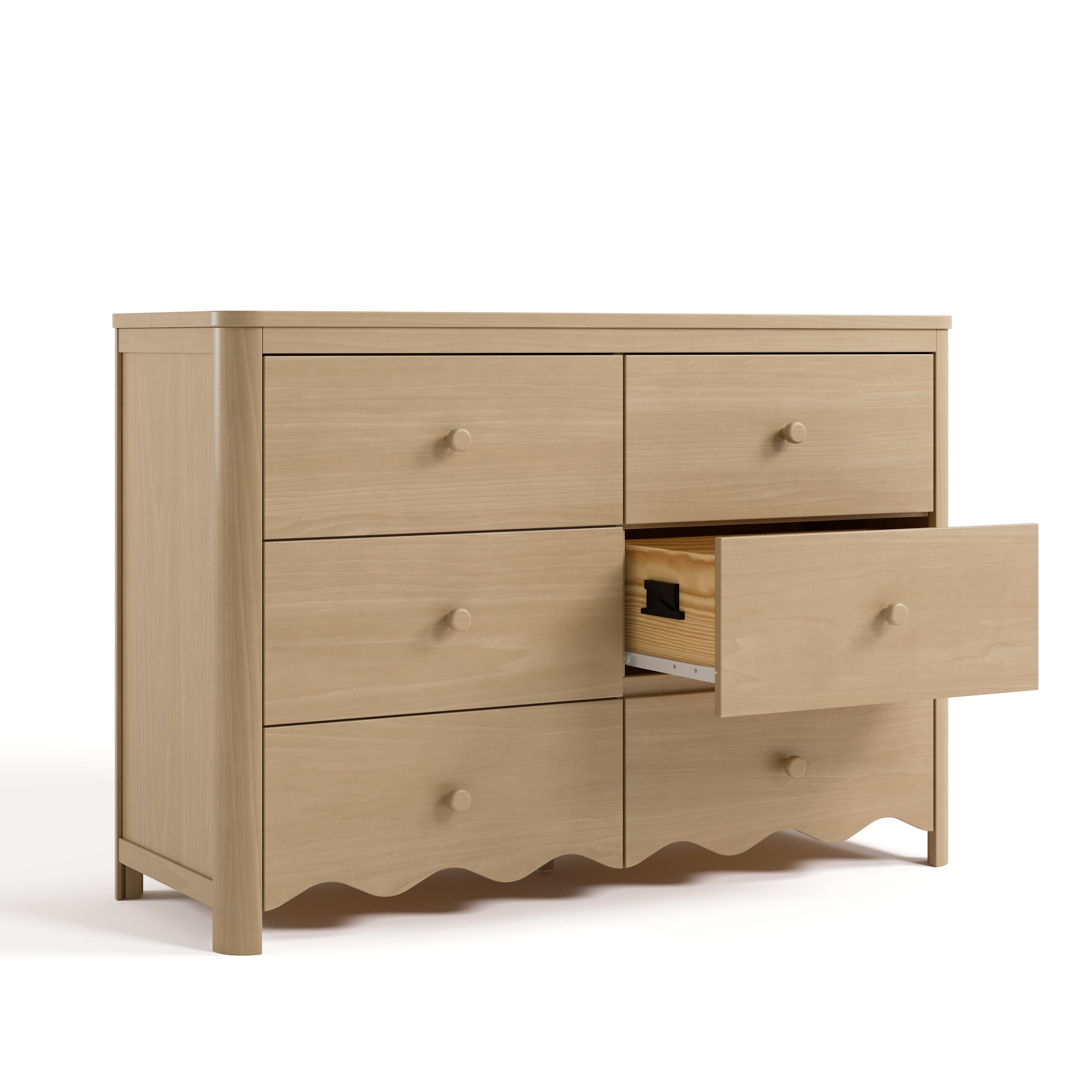 Storkcraft Casablanca 6 Drawer Dresser, Driftwood, large