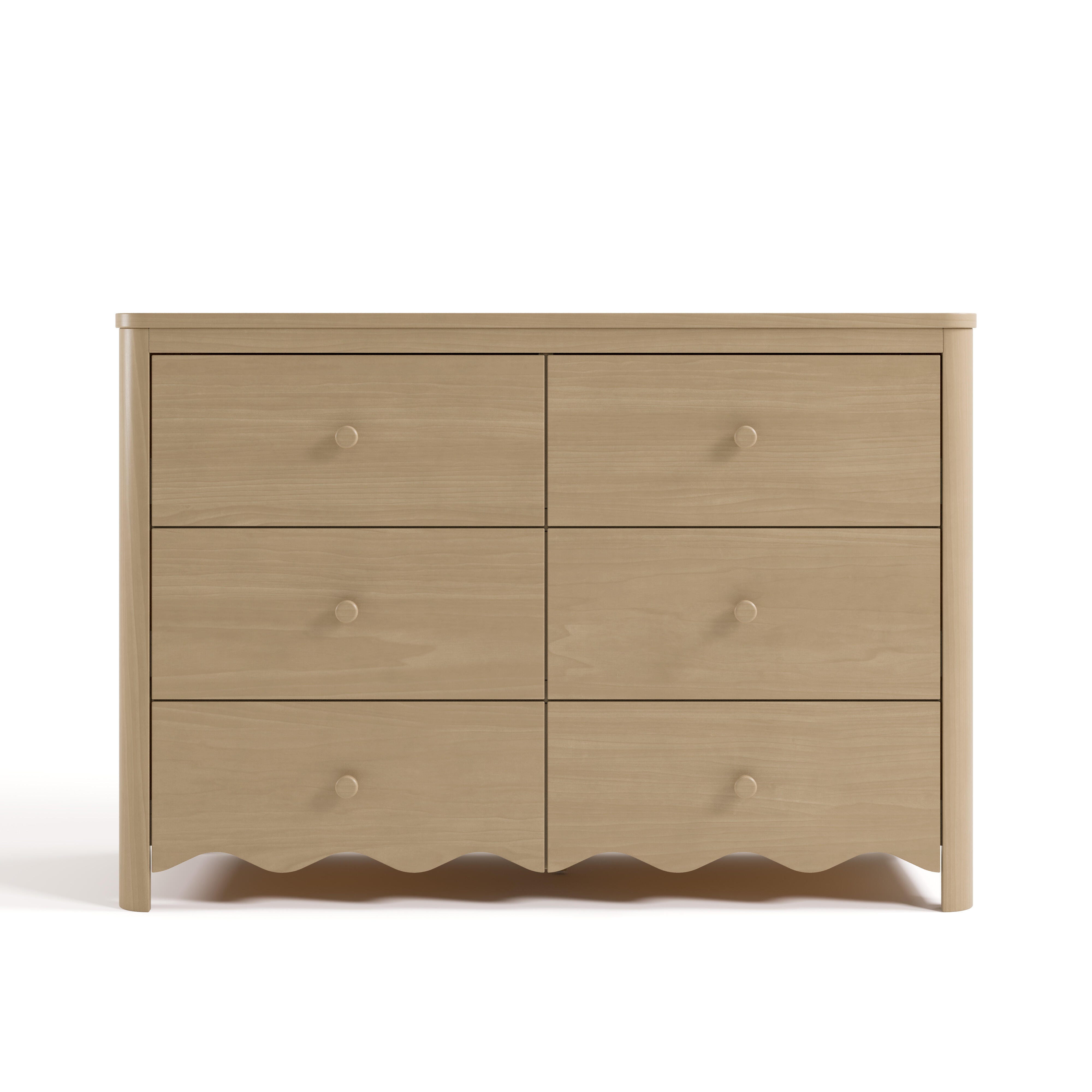 Storkcraft Casablanca 6 Drawer Dresser, Driftwood, large
