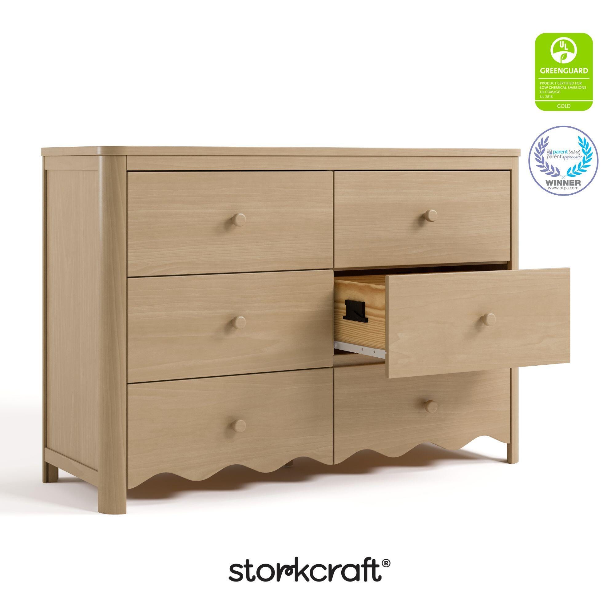 Storkcraft Casablanca 6 Drawer Dresser, Driftwood, large