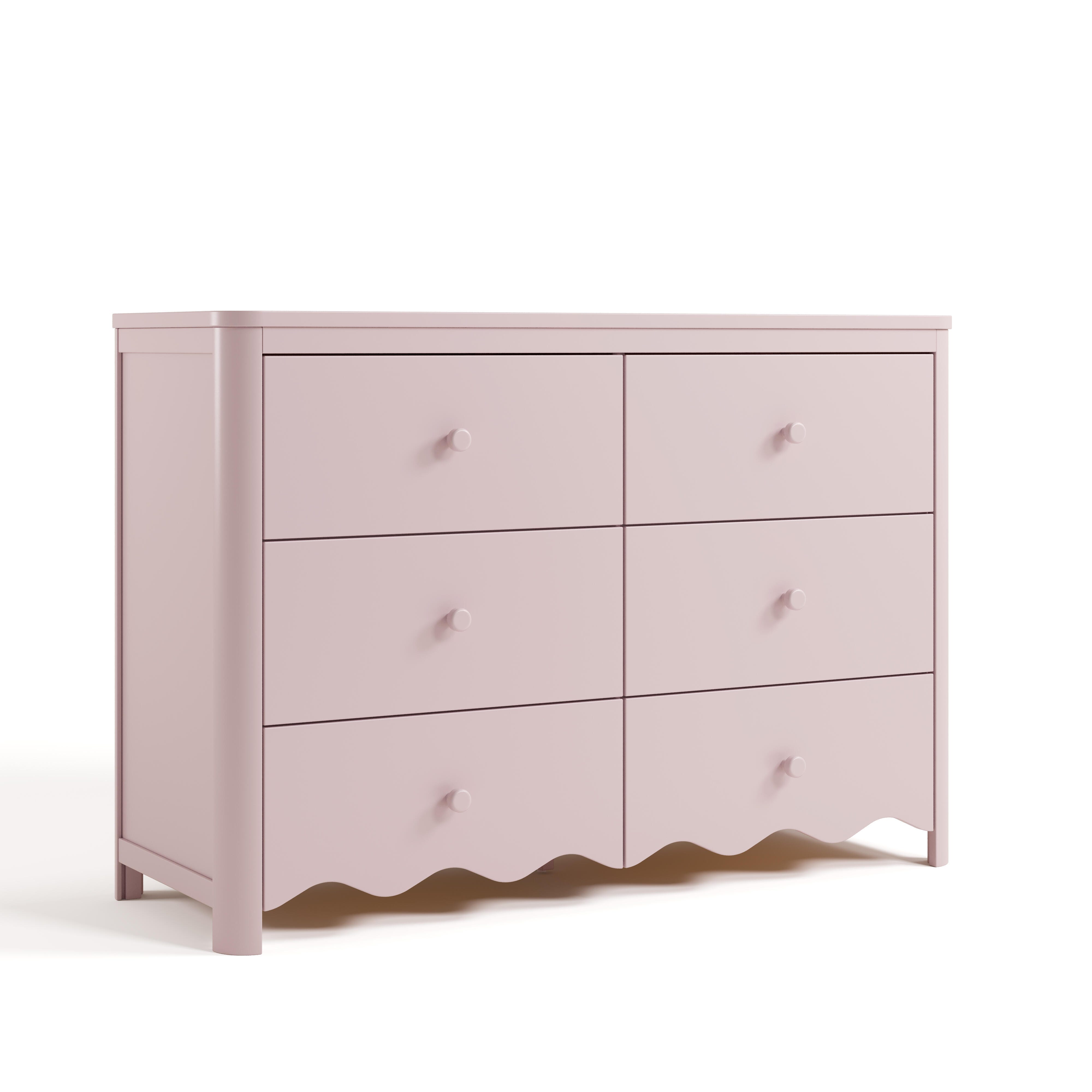 Storkcraft Casablanca 6 Drawer Dresser, Blush, large