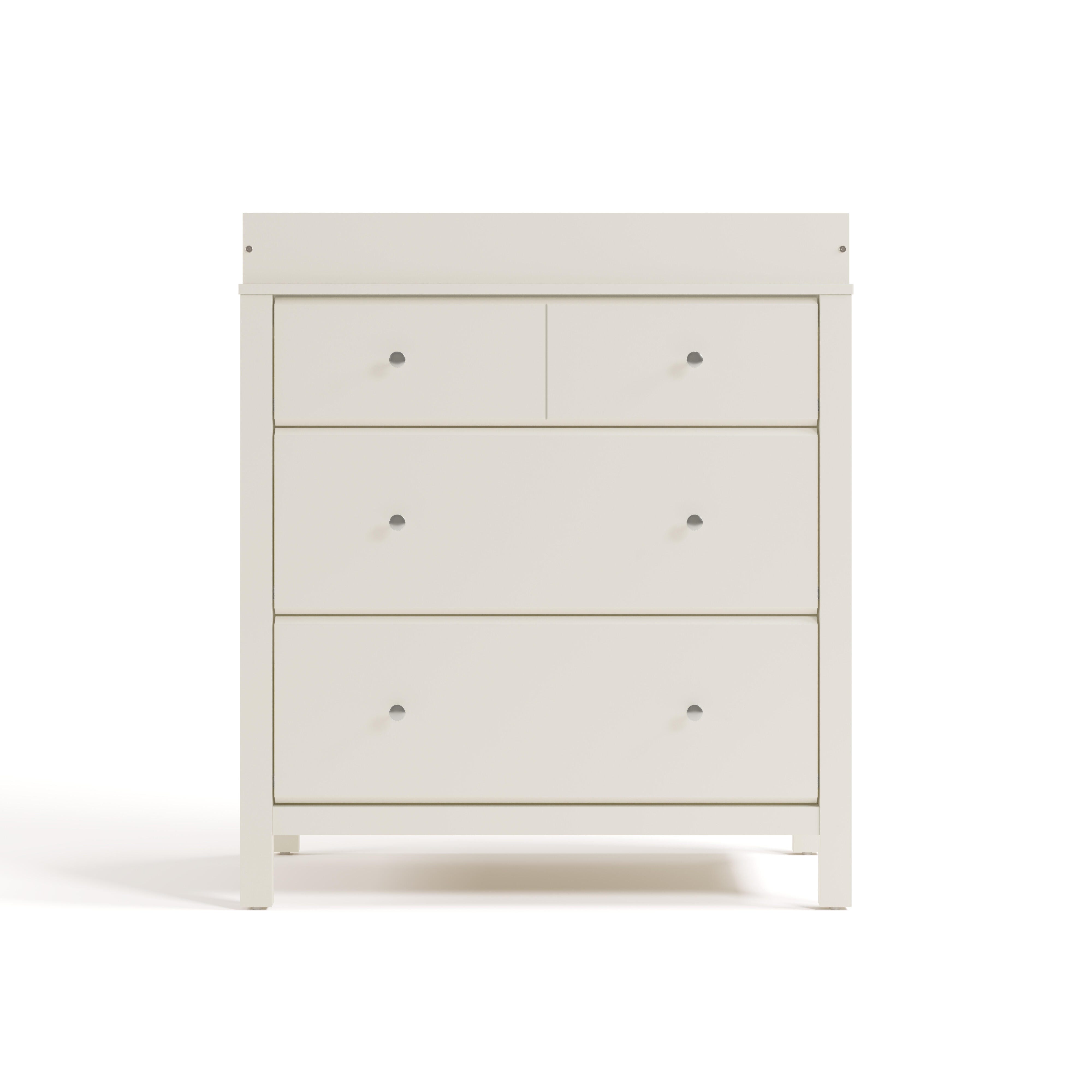 Storkcraft Horizon 3 Drawer Chest of Drawers, Frosted Oat, large