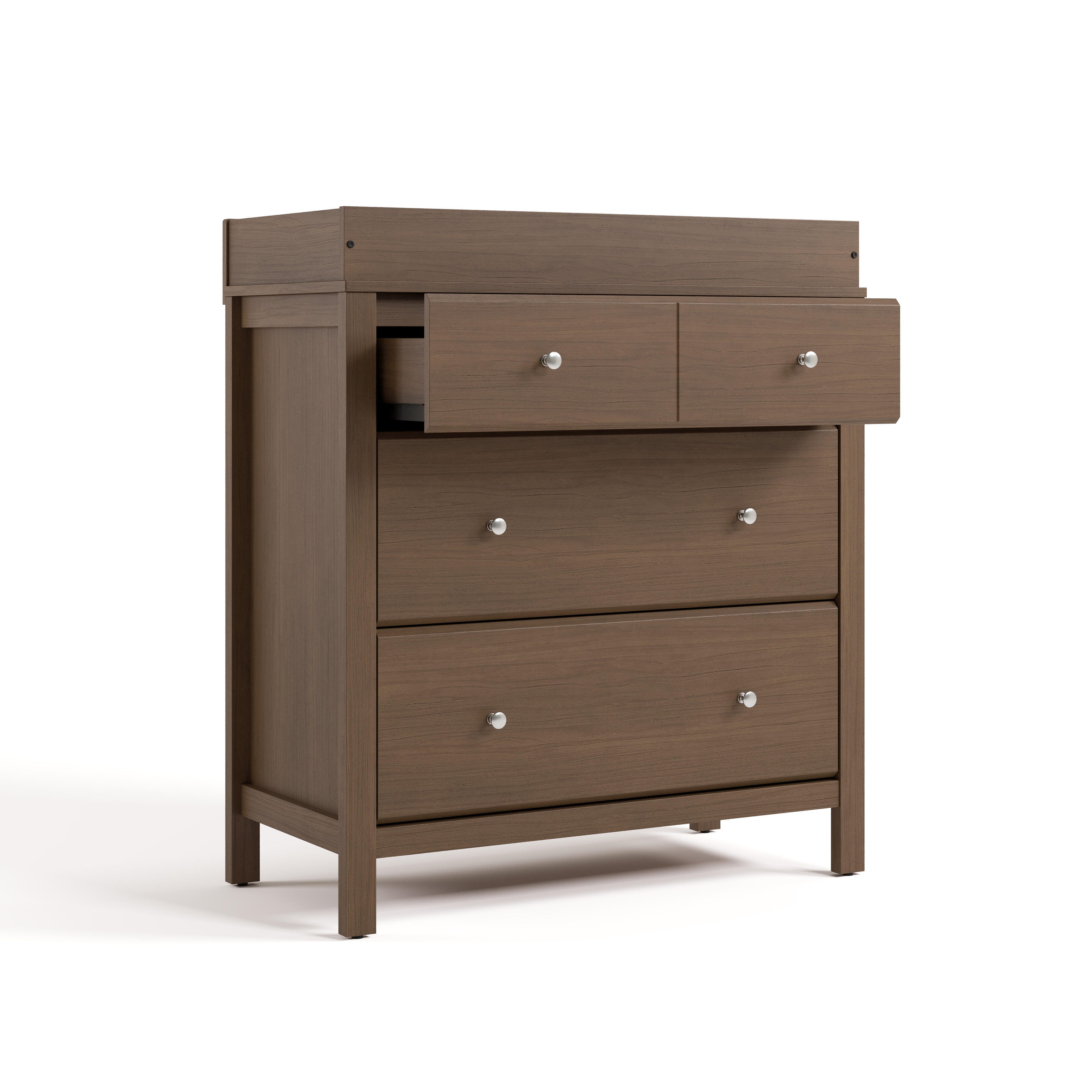 Storkcraft Horizon 3 Drawer Chest of Drawers, Hazelnut, large