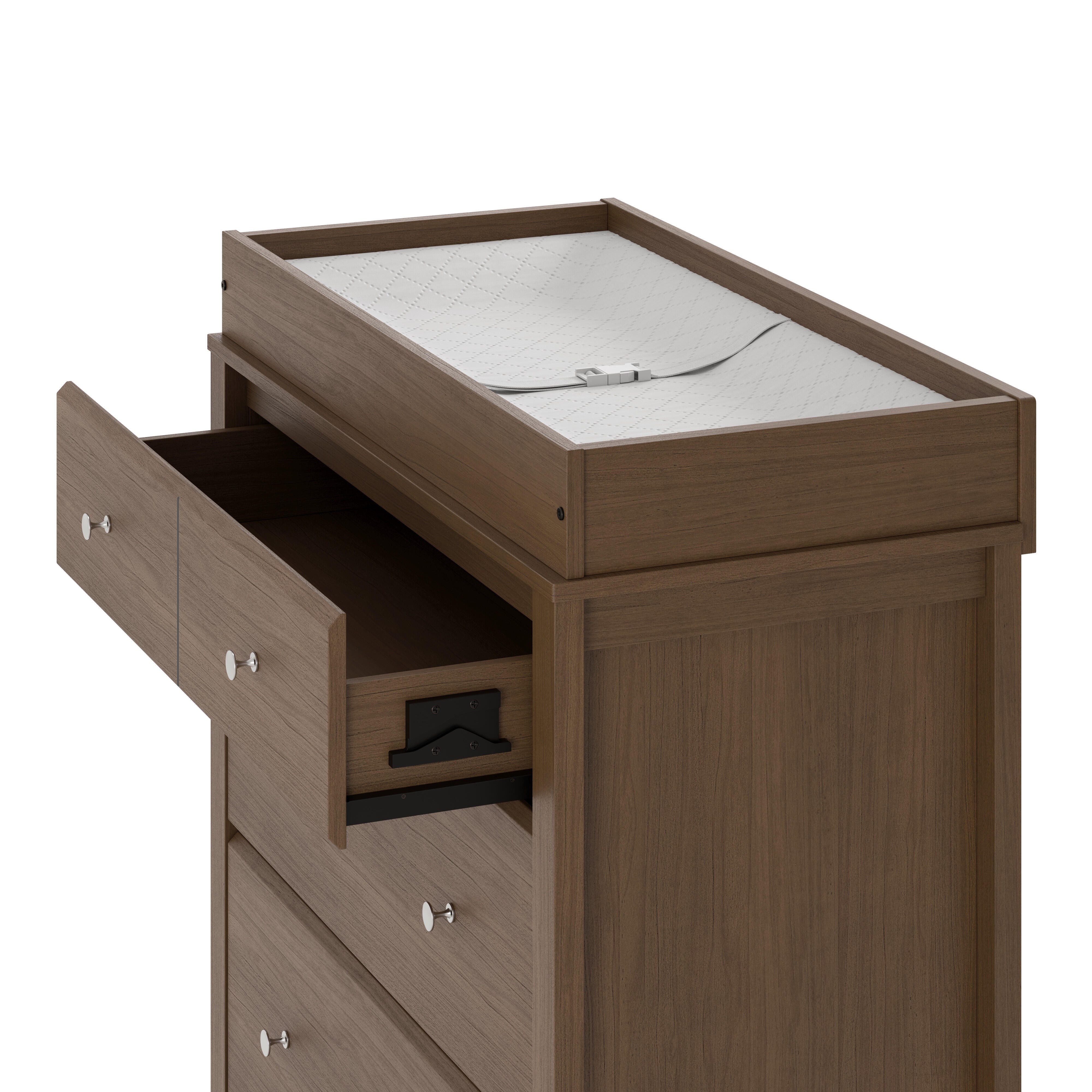Storkcraft Horizon 3 Drawer Chest of Drawers, Hazelnut, large