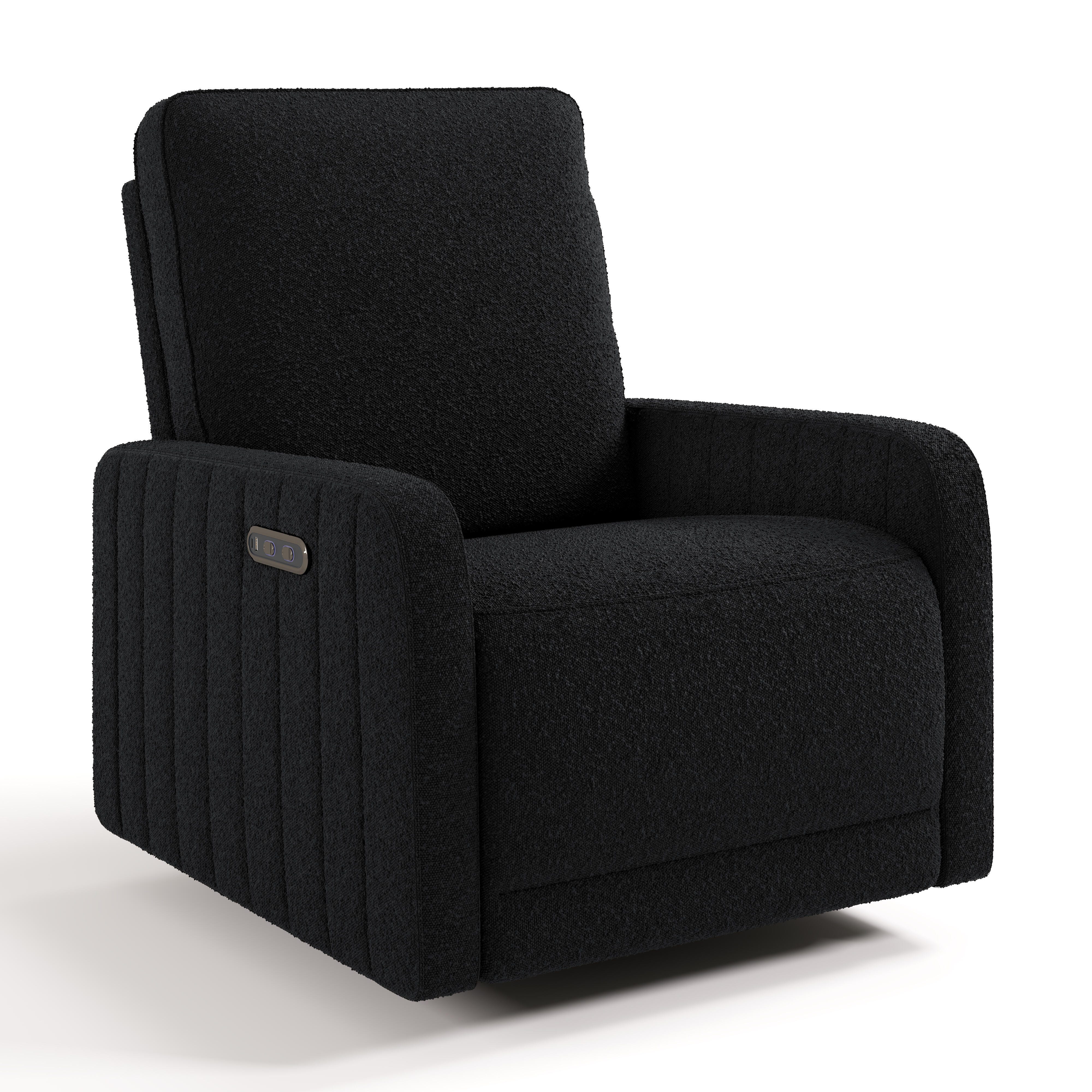 Storkcraft Kyoto Deluxe Extra-Wide Power Swivel Glider Recliner
