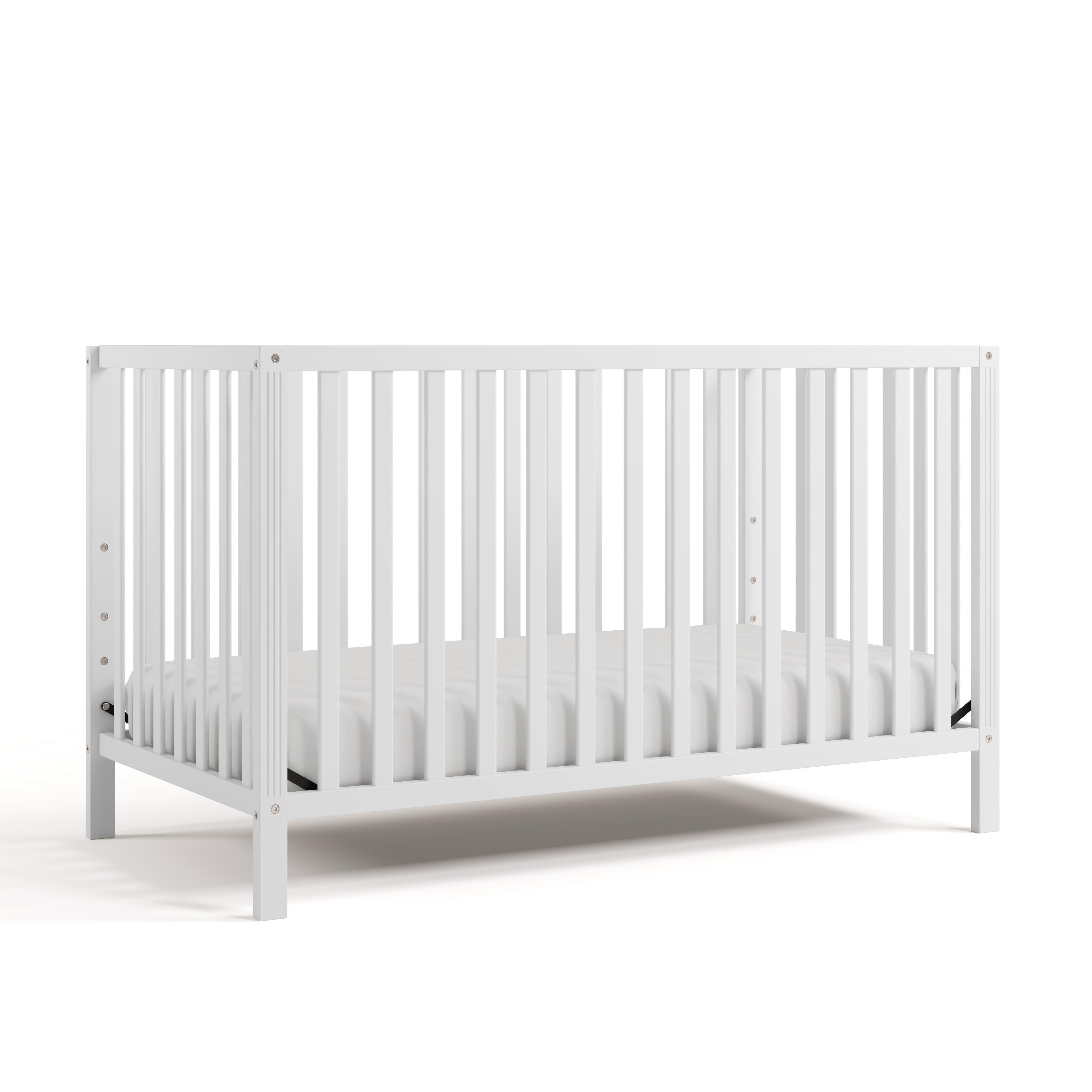 Storkcraft Morningside 5-in-1 Convertible Crib, White, large