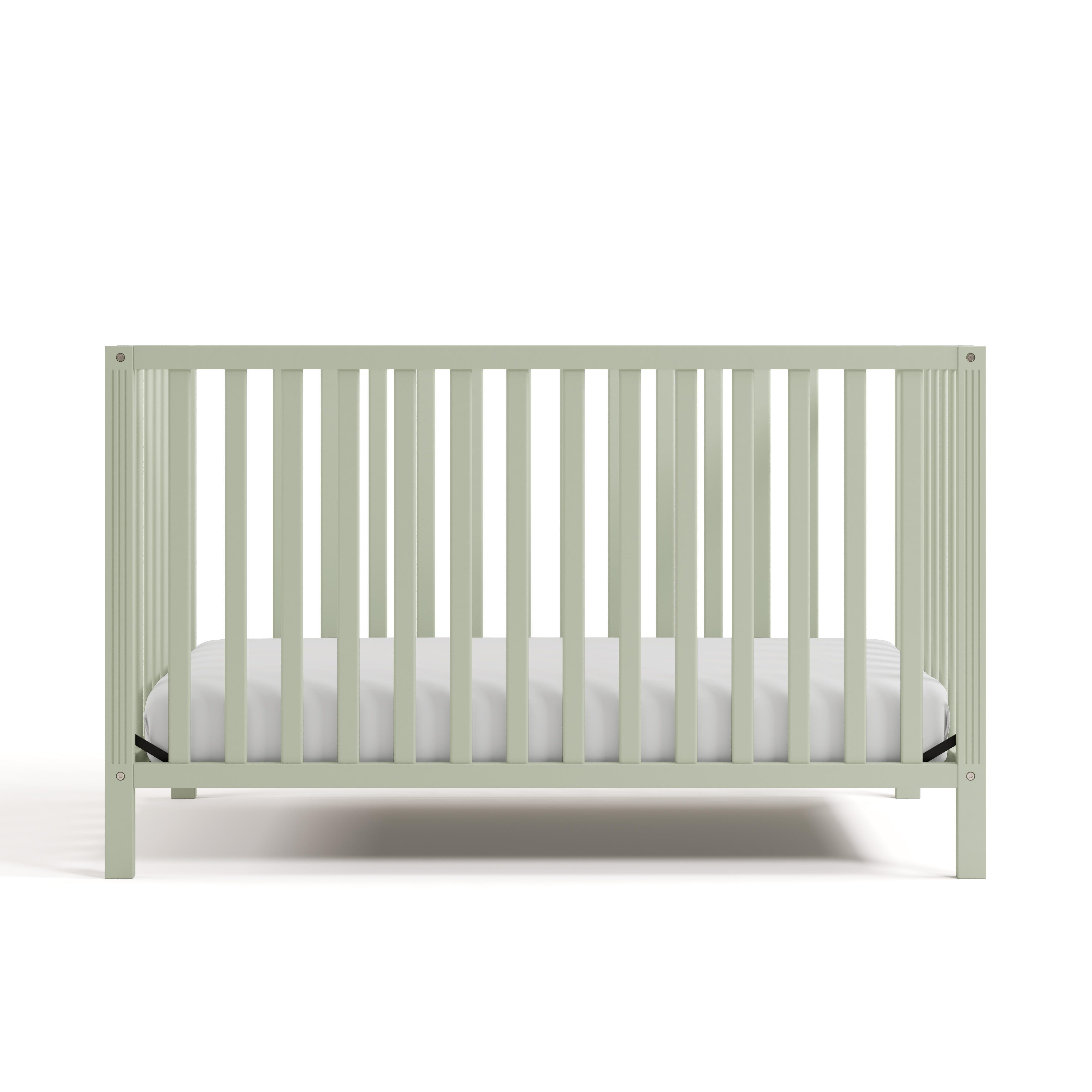 Storkcraft Morningside 5-in-1 Convertible Crib, Sage, large