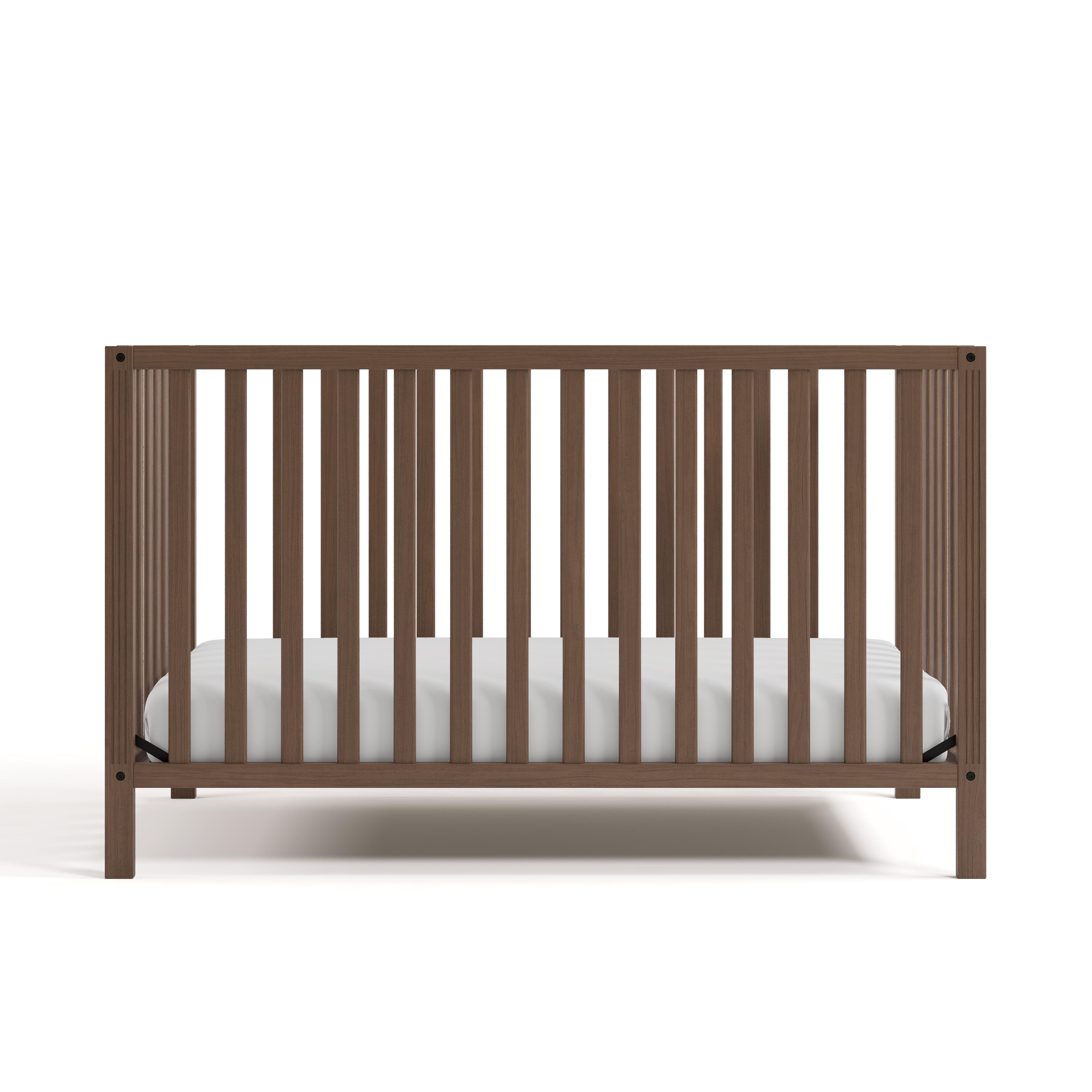 Storkcraft Morningside 5-in-1 Convertible Crib, Hazelnut, large