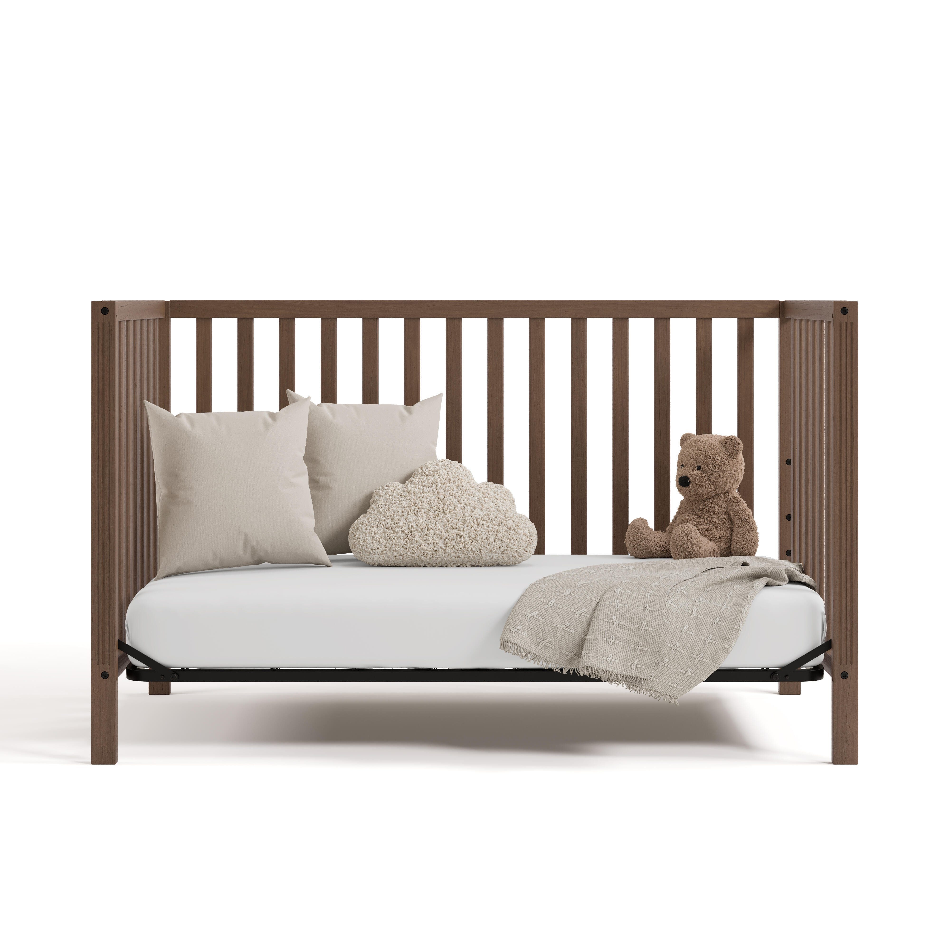 Storkcraft Morningside 5-in-1 Convertible Crib, Hazelnut, large