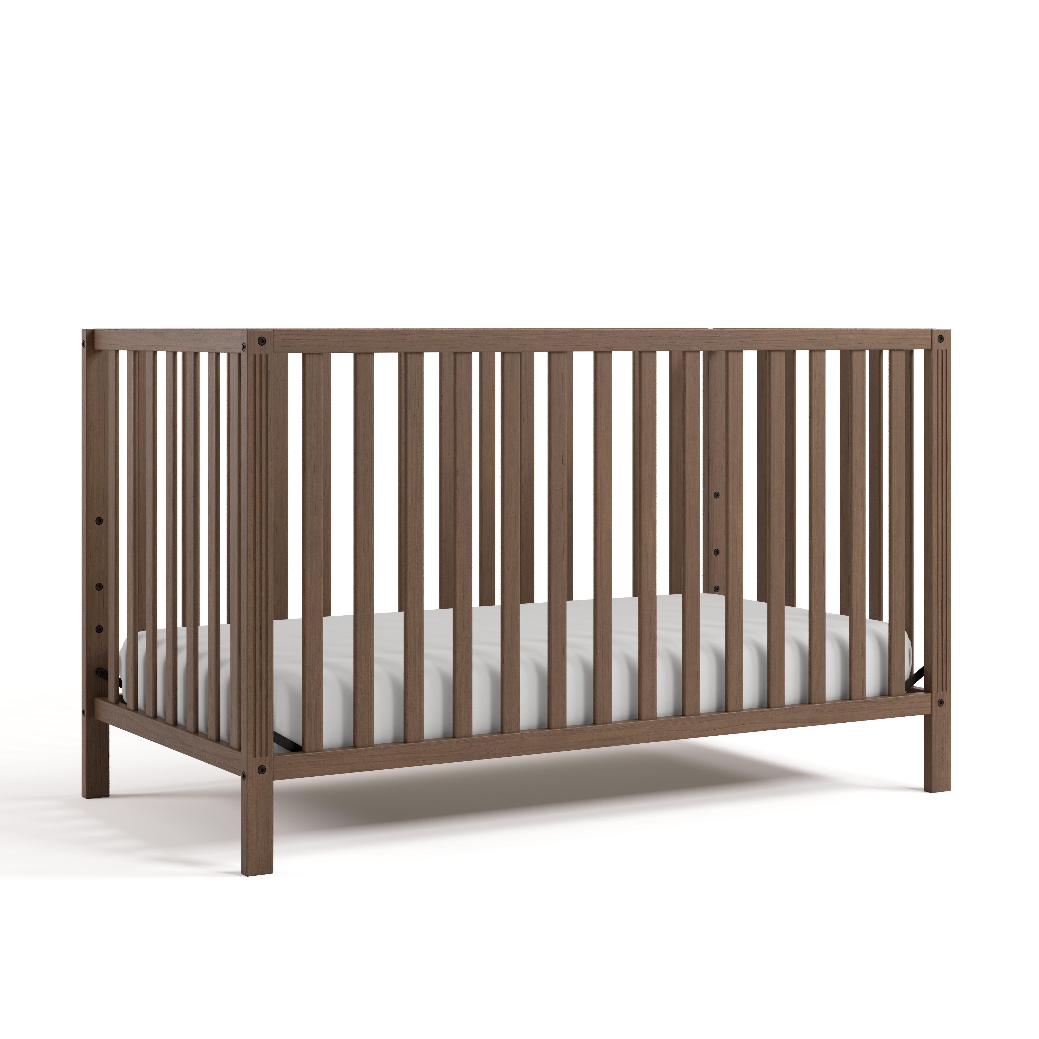 Storkcraft Morningside 5-in-1 Convertible Crib, Hazelnut, large