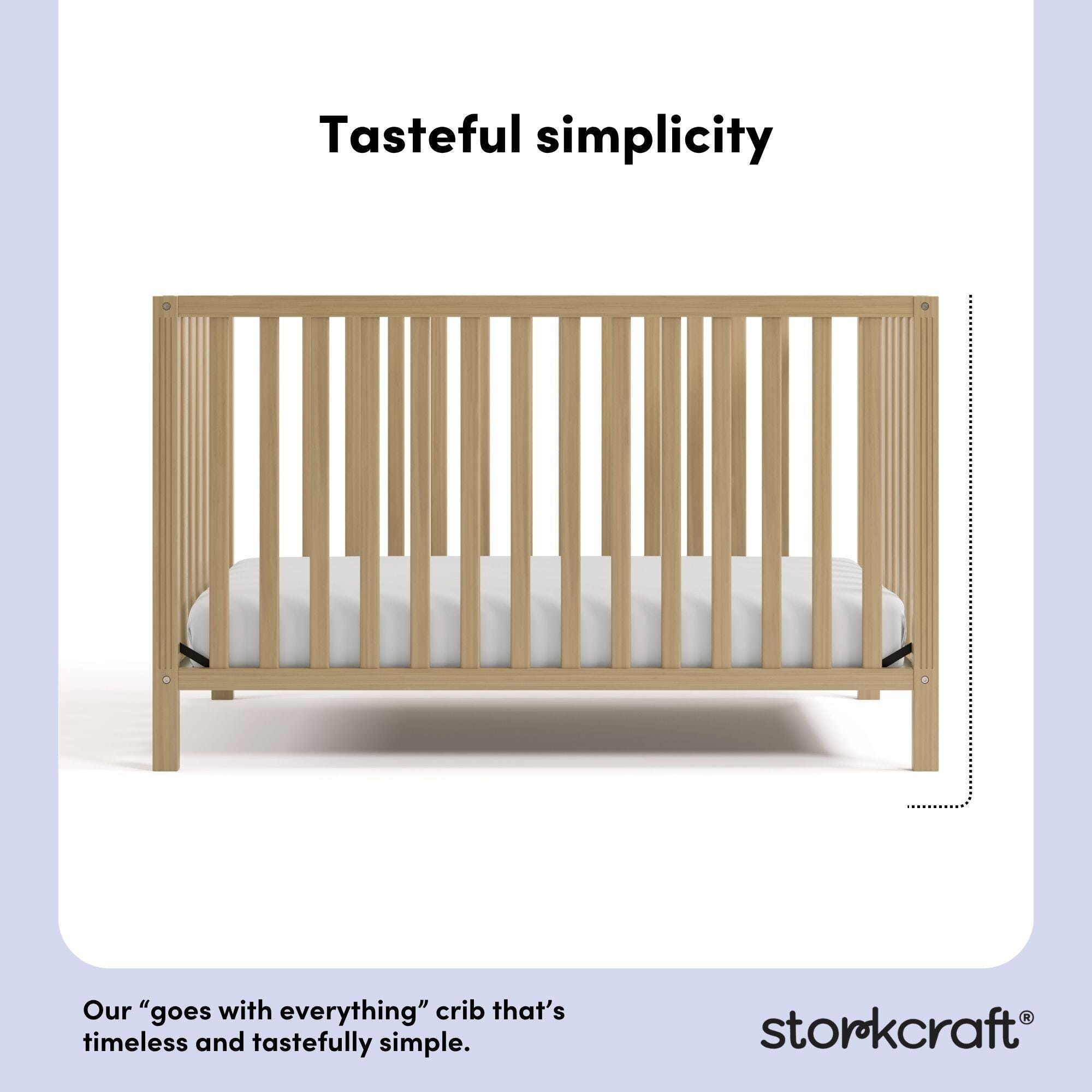 Storkcraft Morningside 5-in-1 Convertible Crib, Driftwood, large