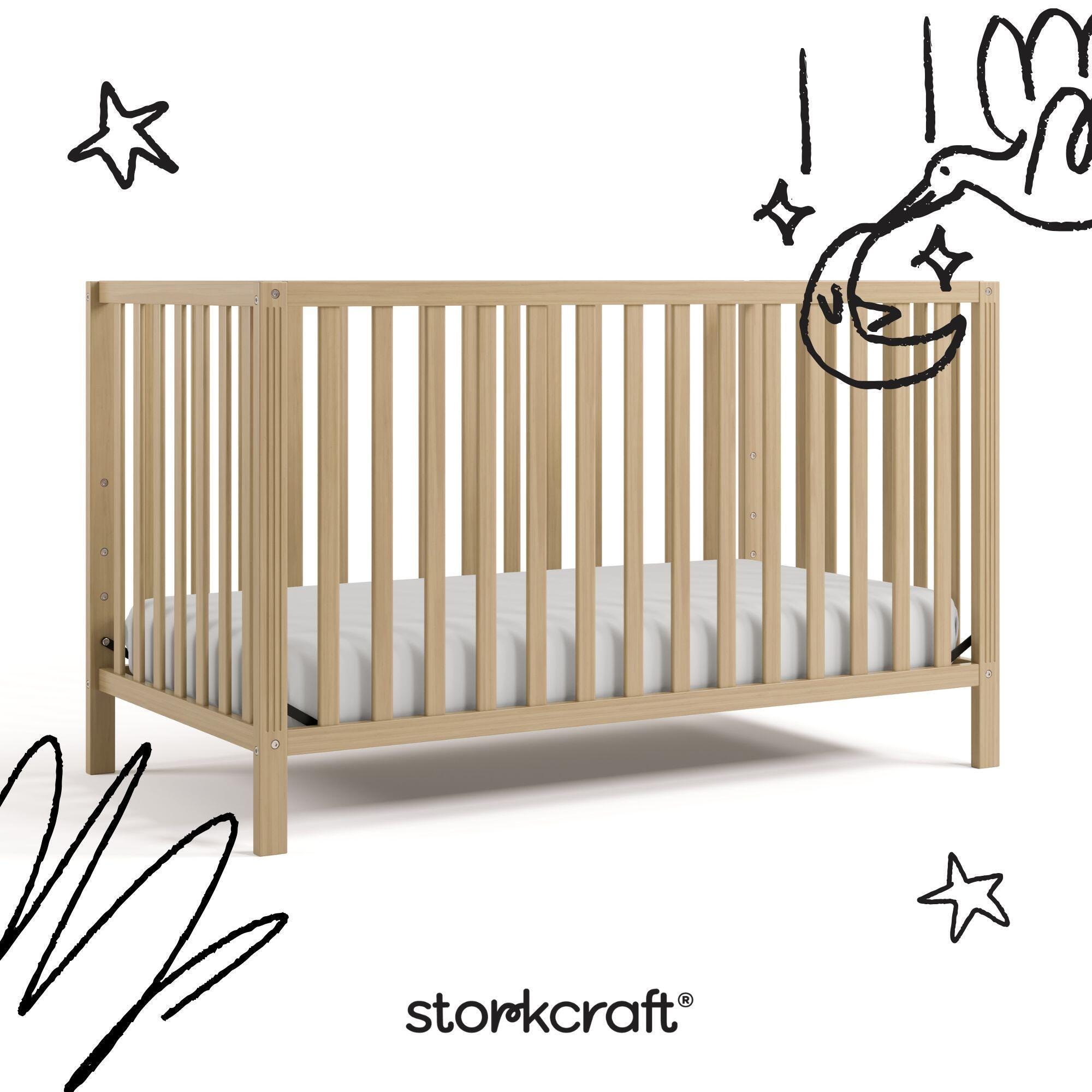 Storkcraft Morningside 5-in-1 Convertible Crib, Driftwood, large