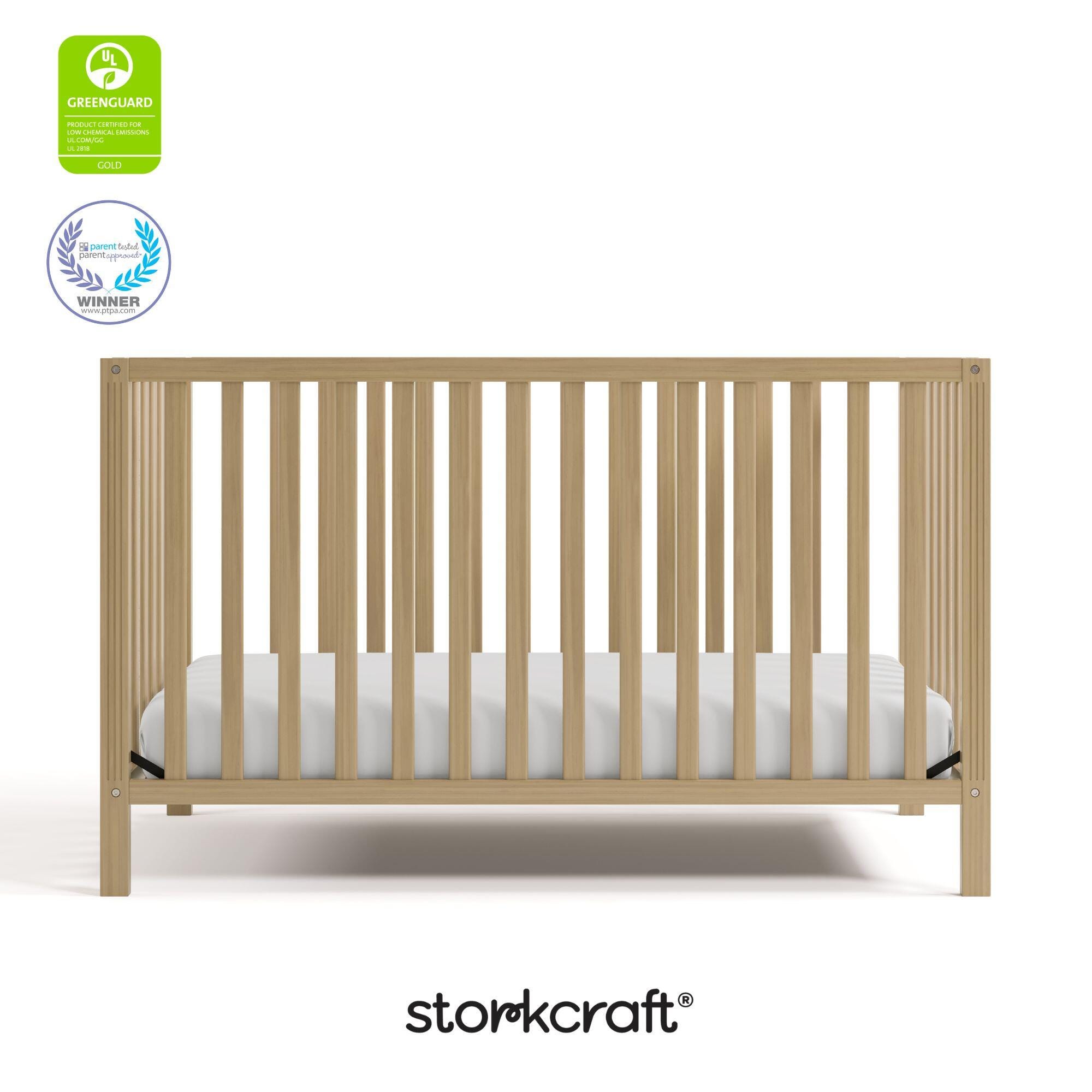 Storkcraft Morningside 5-in-1 Convertible Crib, Driftwood, large