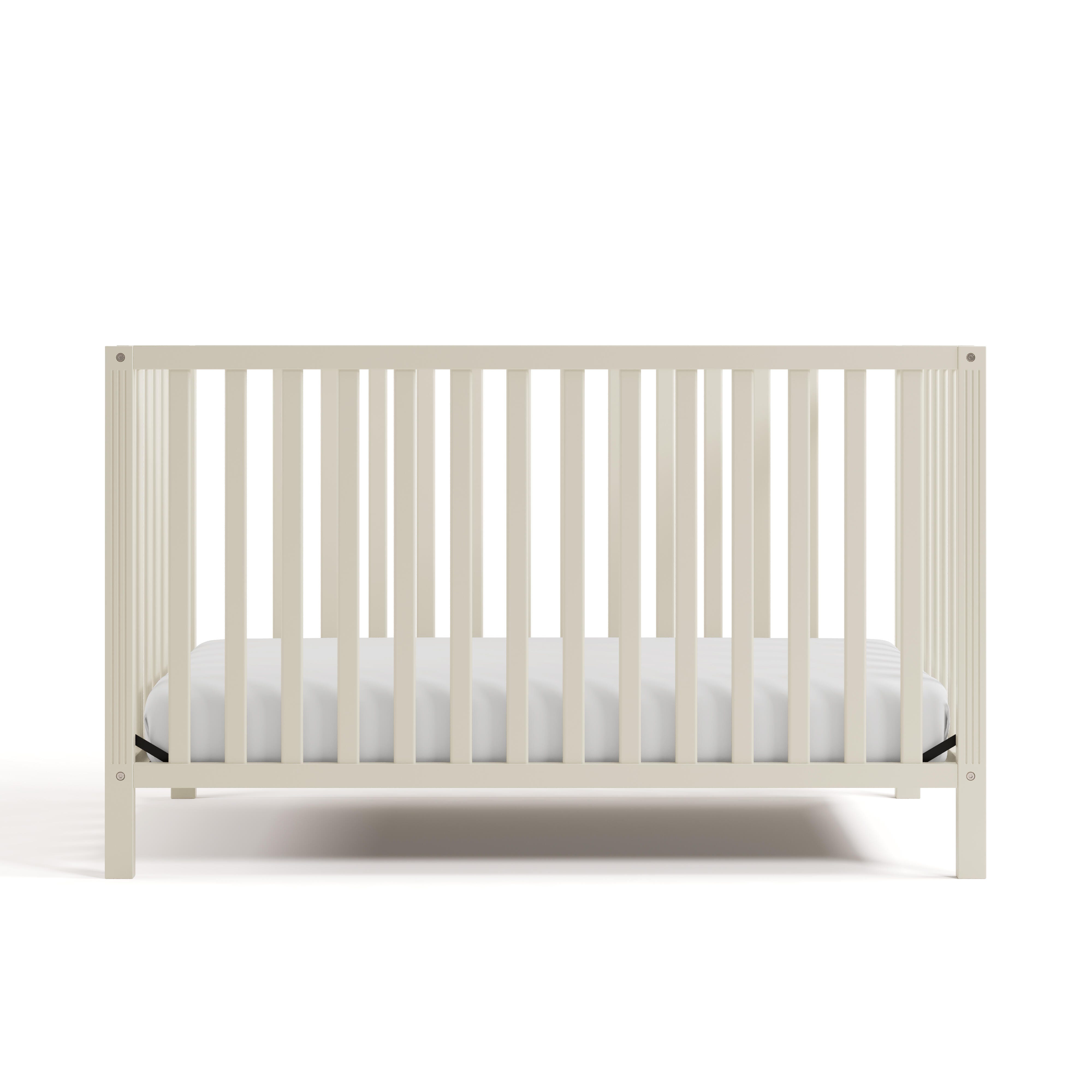 Storkcraft Morningside 5-in-1 Convertible Crib, Frosted Oat, large
