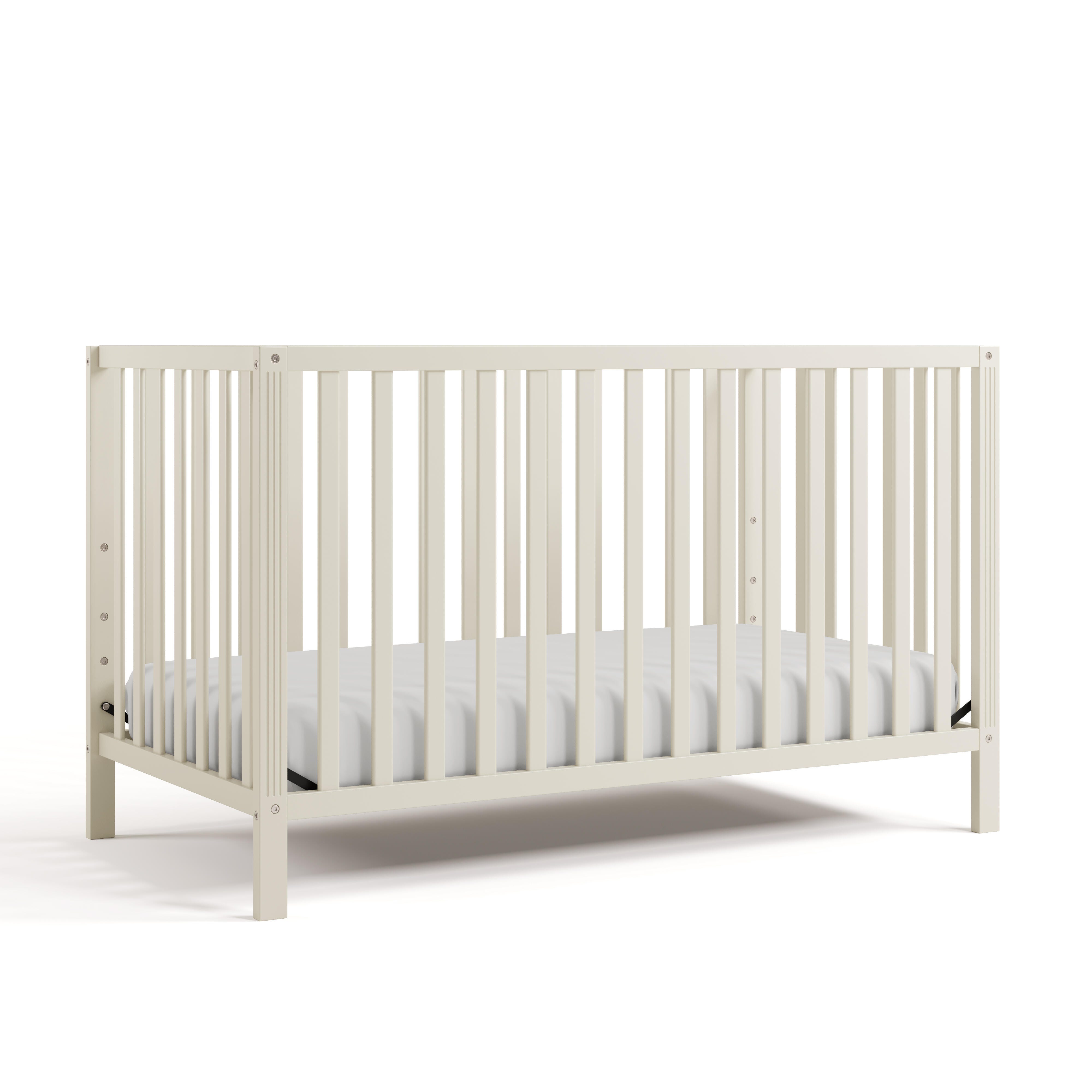 Storkcraft Morningside 5-in-1 Convertible Crib, Frosted Oat, large